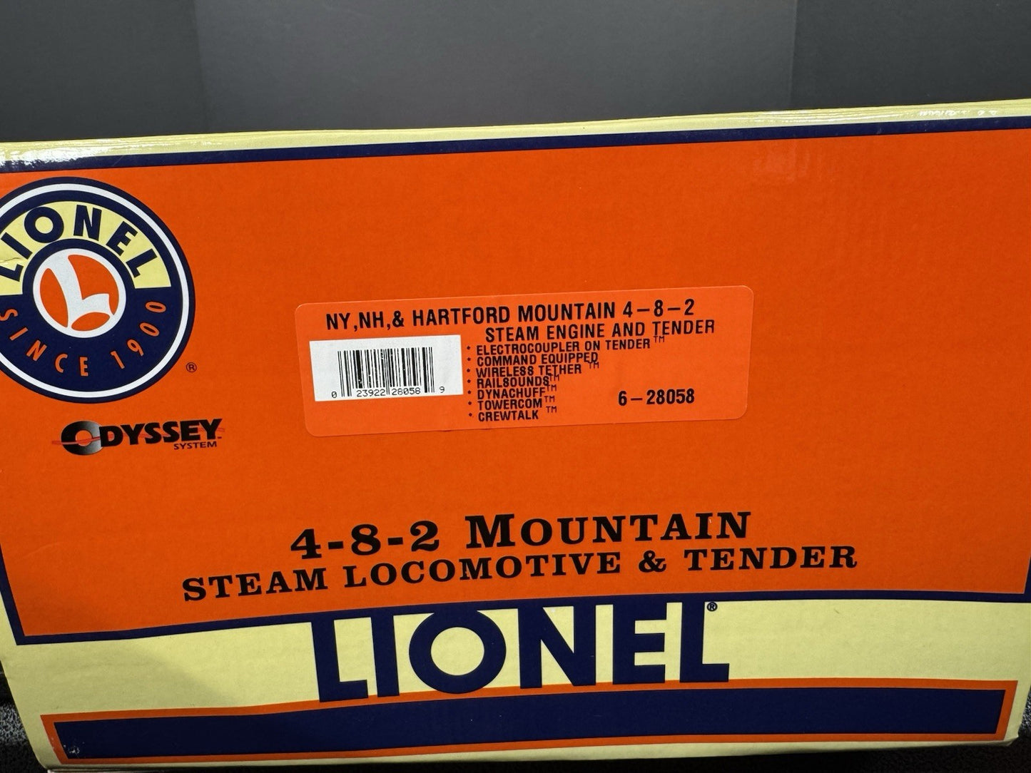 Lionel 6-28058 TMCC NYNH&H New Haven 4-8-2 Mountain steam engine #3310 LNIB16