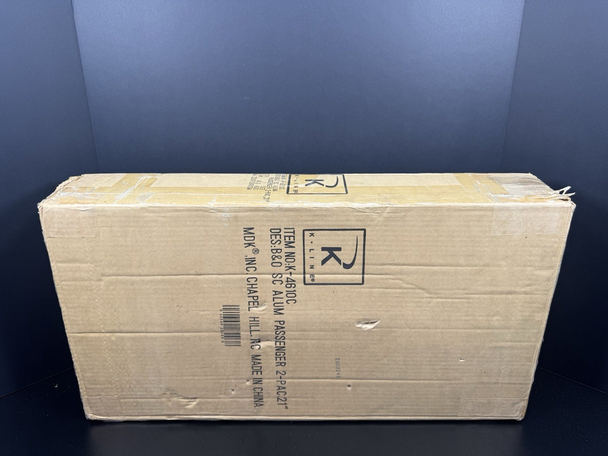 K-Line K-4610C B&O The Columbian 21" aluminum passenger 2-car set LNIB9
