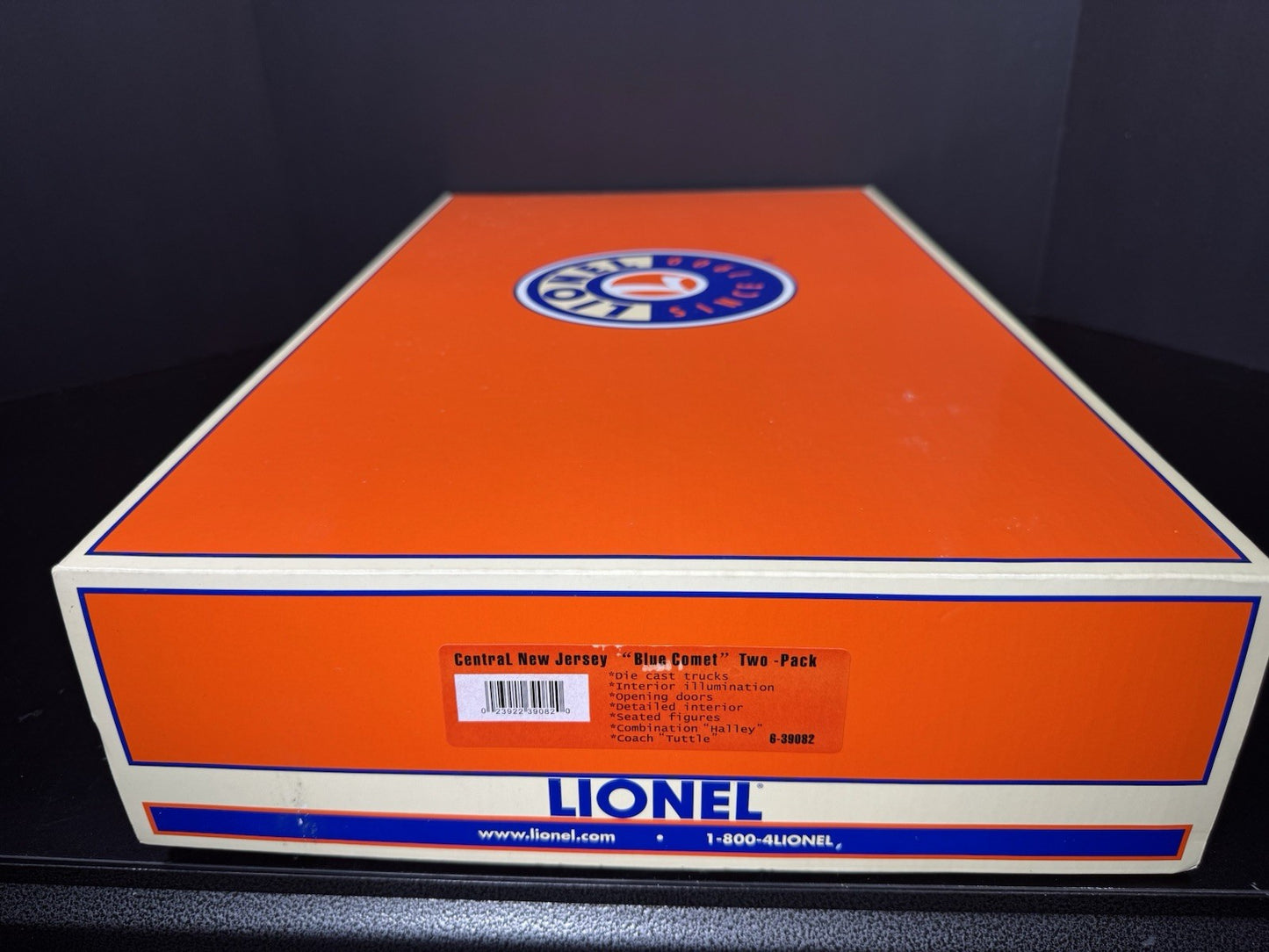 Lionel 6-39082 CNJ Blue Comet 18" heavyweight passenger car 2-pack EX15