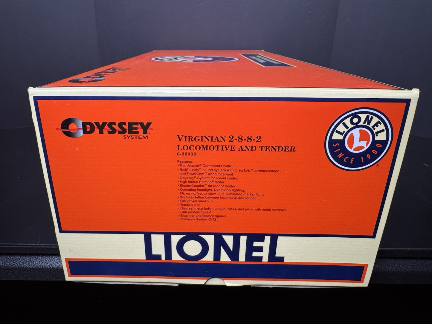 Lionel 6-38032 TMCC Virginian USRA 2-8-8-2 steam engine #741 LNIB16