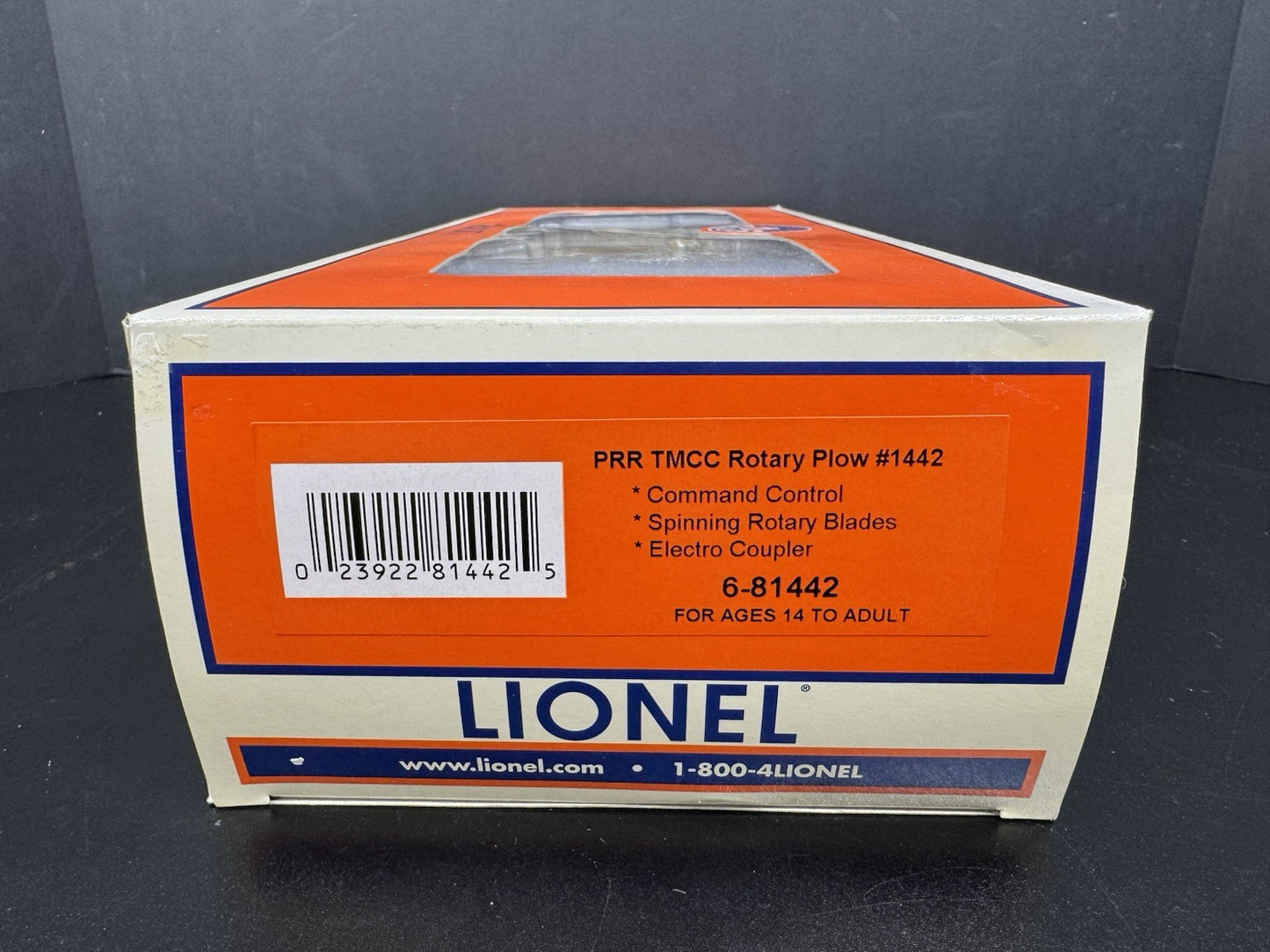 Lionel 6-81442 Pennsylvania PRR command control rotary snow plow #1442 NIB7