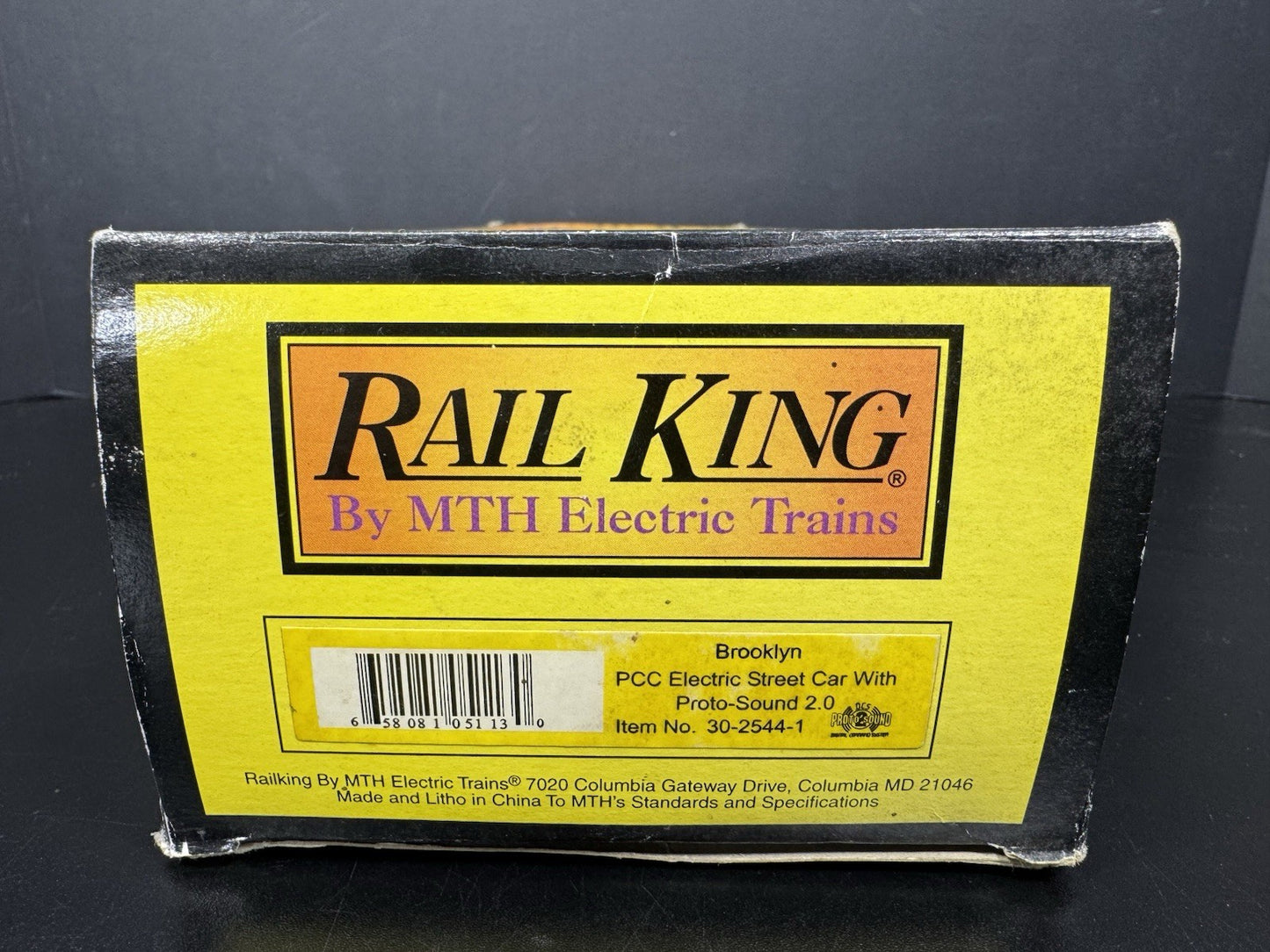 MTH RailKing 30-2544-1 Brooklyn PCC electric street car #1001 PS2 BCR EX13