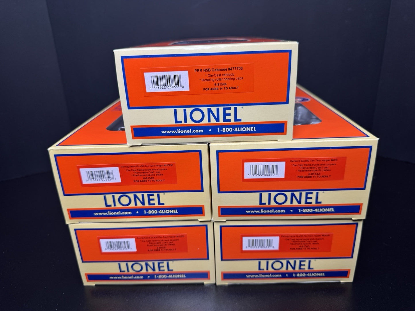 Lionel LEGACY 6-81247 Pennsylvania M1a coal hauler steam set #6755 LNIB20