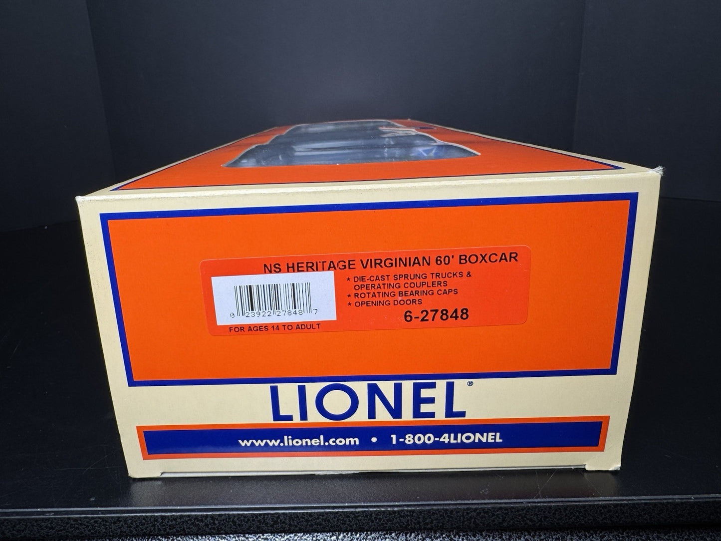 Lionel 6-27848 Norfolk Southern NS heritage Virginian 60' box car #27848 LNIB11