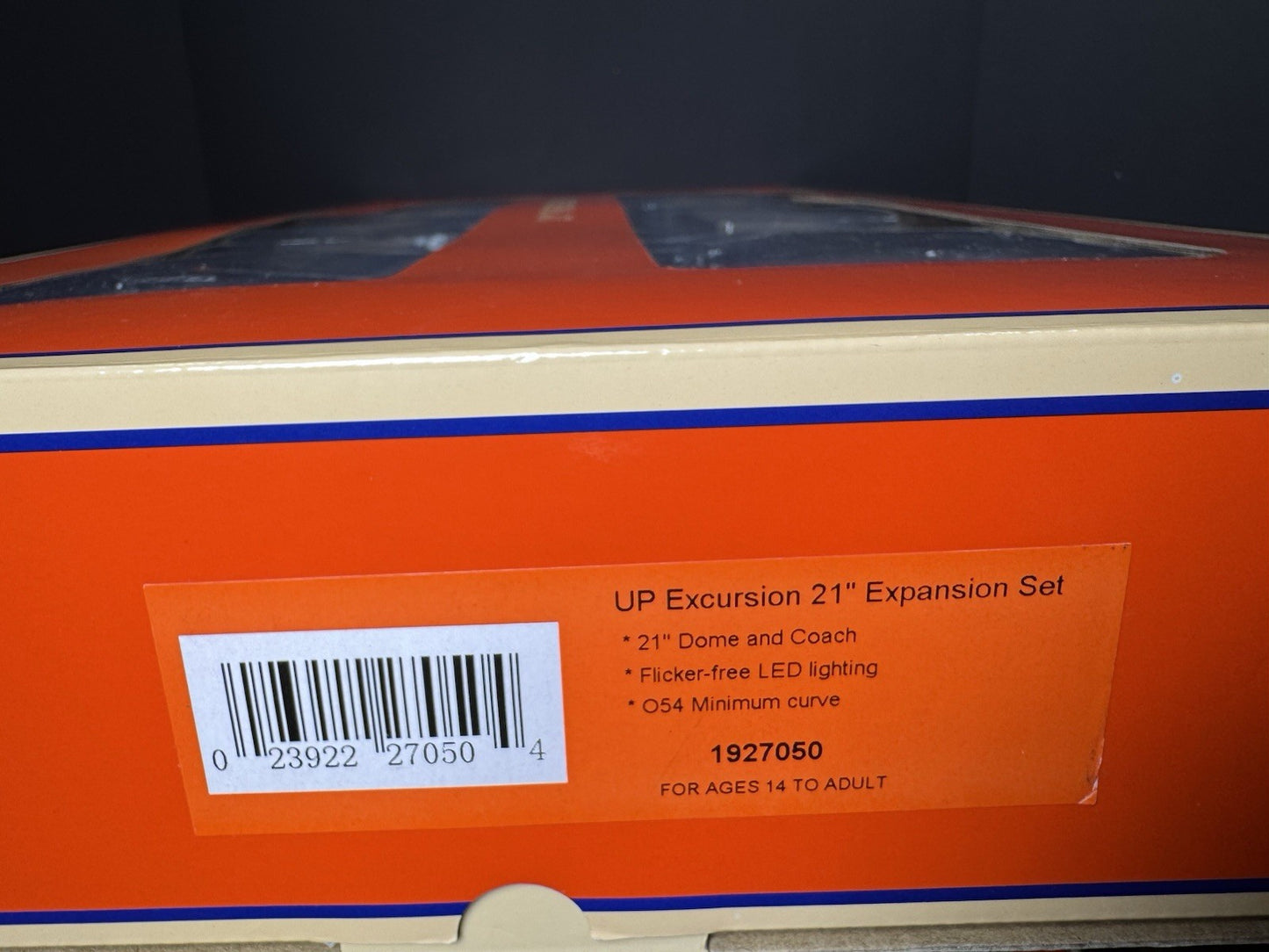 Lionel 1927050 Union Pacific UP 21" excursion 2-car expansion set LNIB14