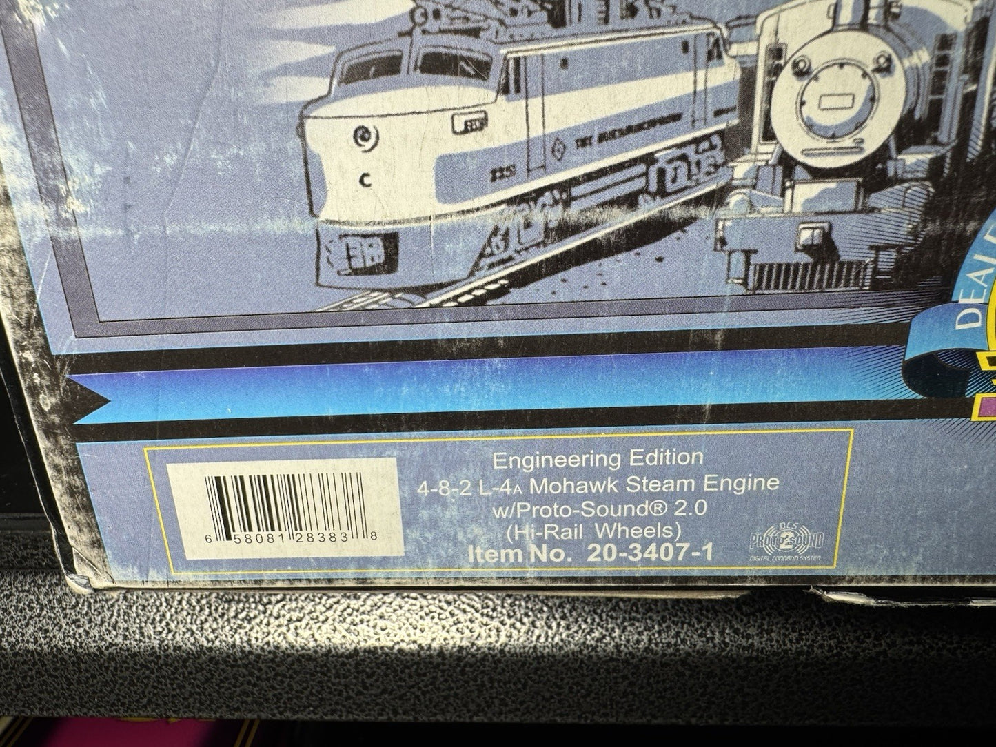 MTH 20-3407-1 Engineering Edition 4-8-2 L-3a Mohawk steam engine PS2 BCR LNIB15