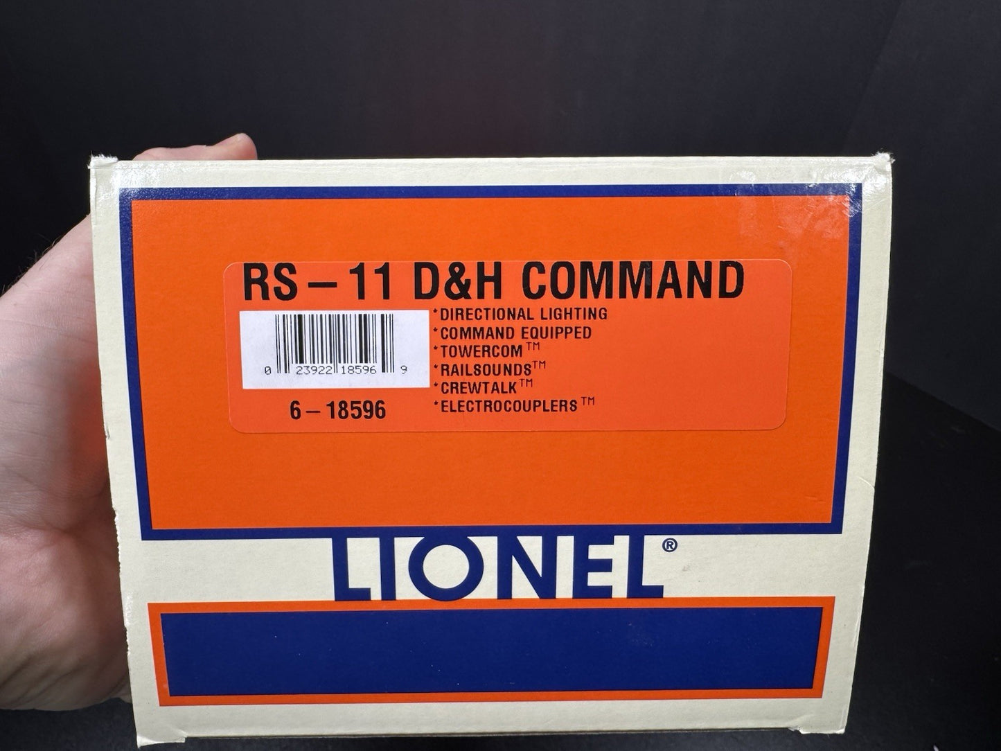 Lionel 6-18596 TMCC Delaware & Hudson D&H RS-11 diesel engine #501 EX16