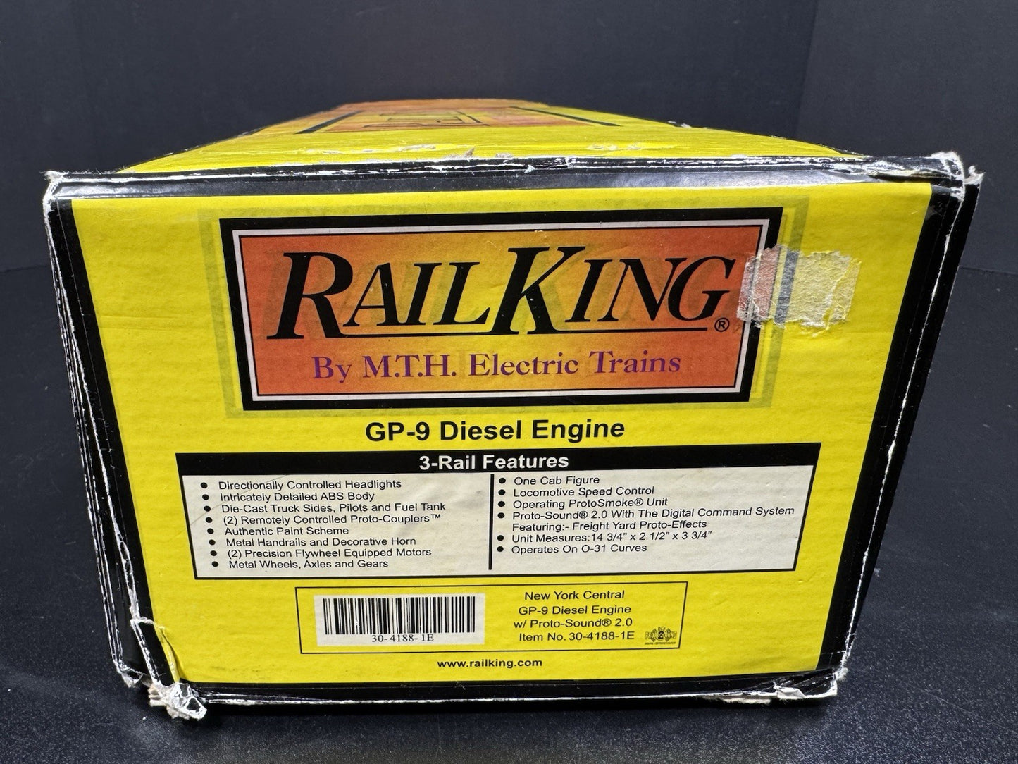 MTH RailKing 30-4188-1E New York Central NYC GP-9 diesel engine #6000 PS2 LNIB15