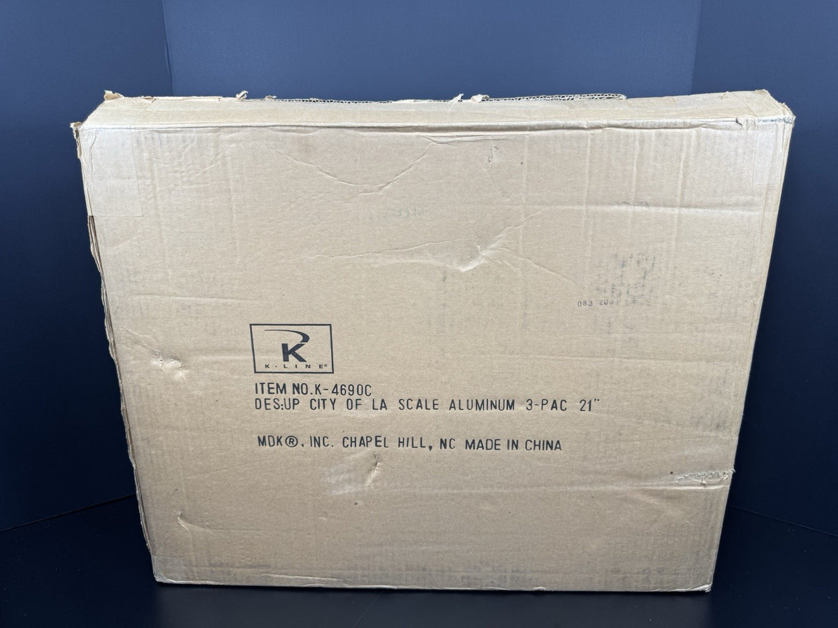 K-Line K-4690C UP City of Los Angeles 21" aluminum passenger 3-car set NIB NOS5