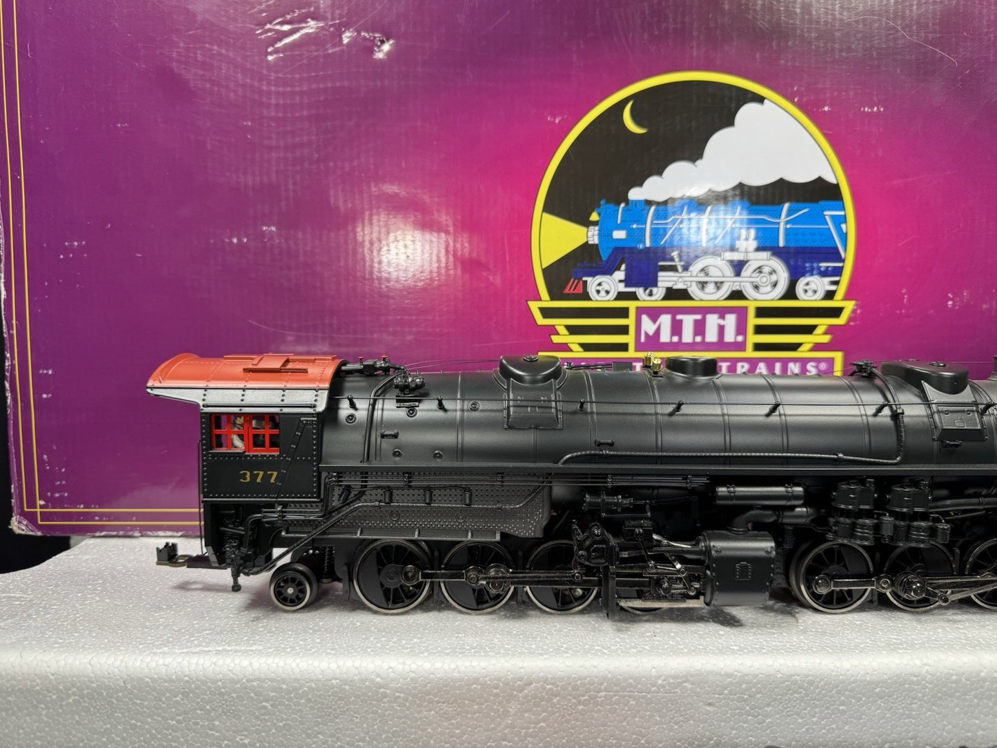 MTH 20-3516-1E Pennsylvania PRR 2-8-8-2 Y-3 steam engine #377 PS3 EX8