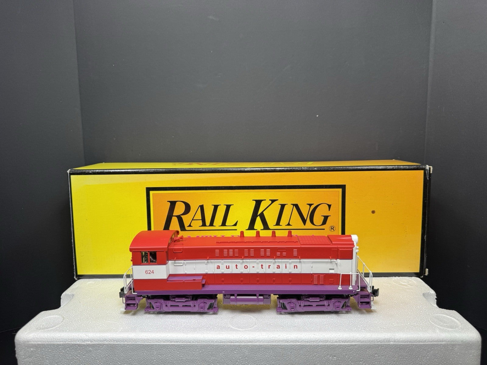 MTH RailKing 30-2930-1 Auto Train VO-1000 diesel engine #625 PS2 BCR LNIB4