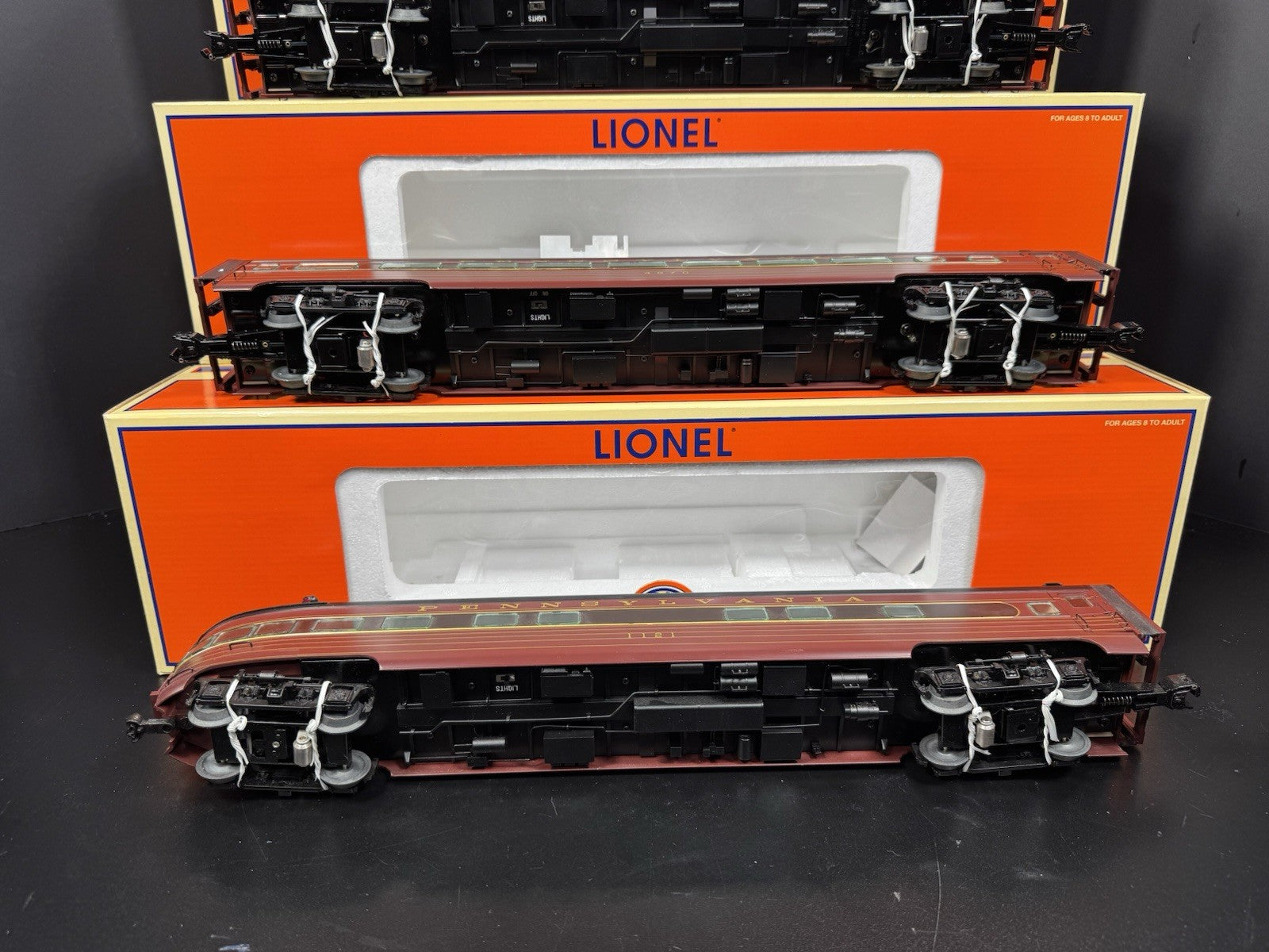Lionel 6-29105 Pennsylvania PRR 18" aluminum passenger 4-car set LNIB8