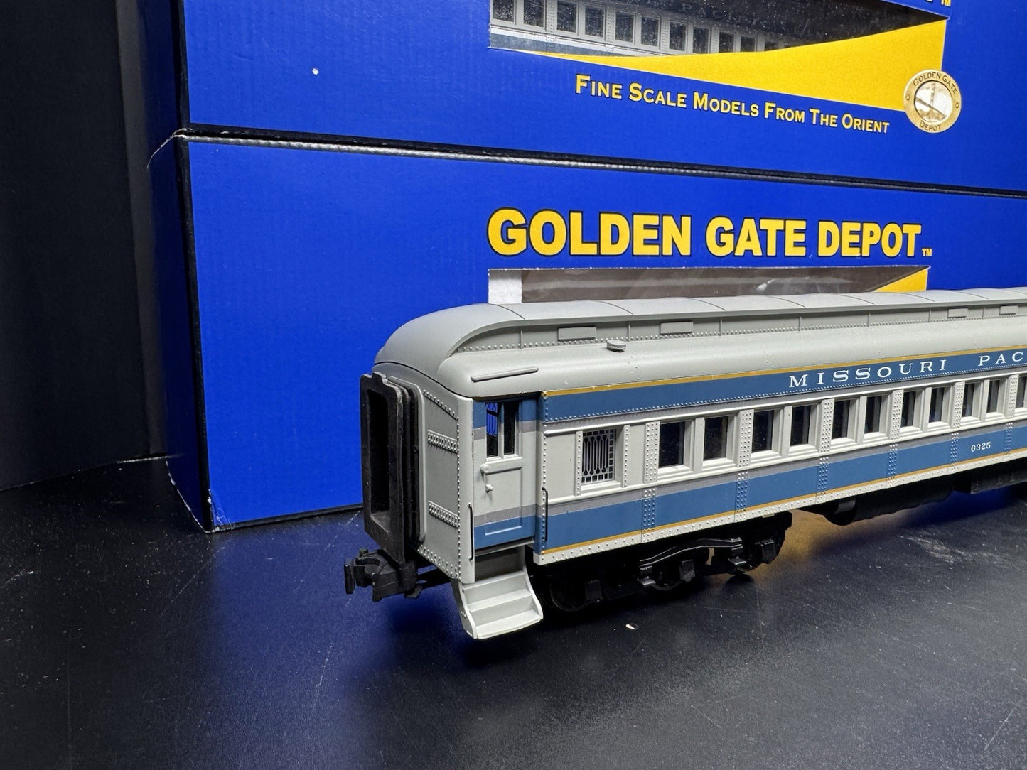 Golden Gate Depot GGD Missouri Pacific MoPac 80' passenger coach 4-car set LNIB7