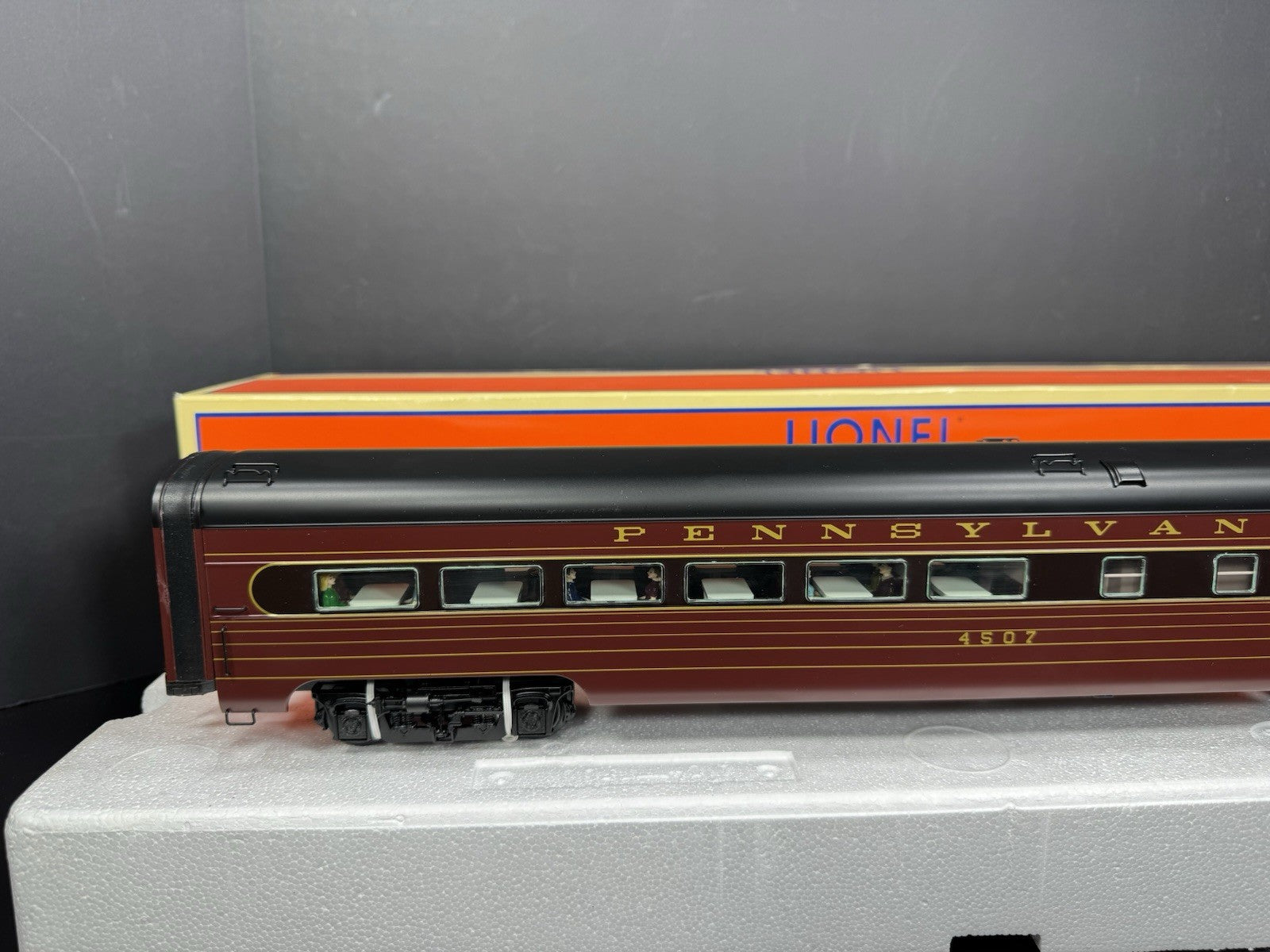 Lionel 6-25423 Pennsylvania PRR 18" aluminum StationSounds diner car #4507 LNIB7