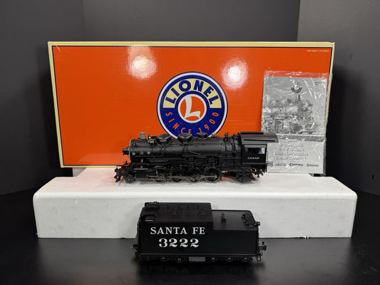 Lionel LEGACY 6-84472 brass hybrid Santa Fe Mikado steam engine #3222 LNIB0