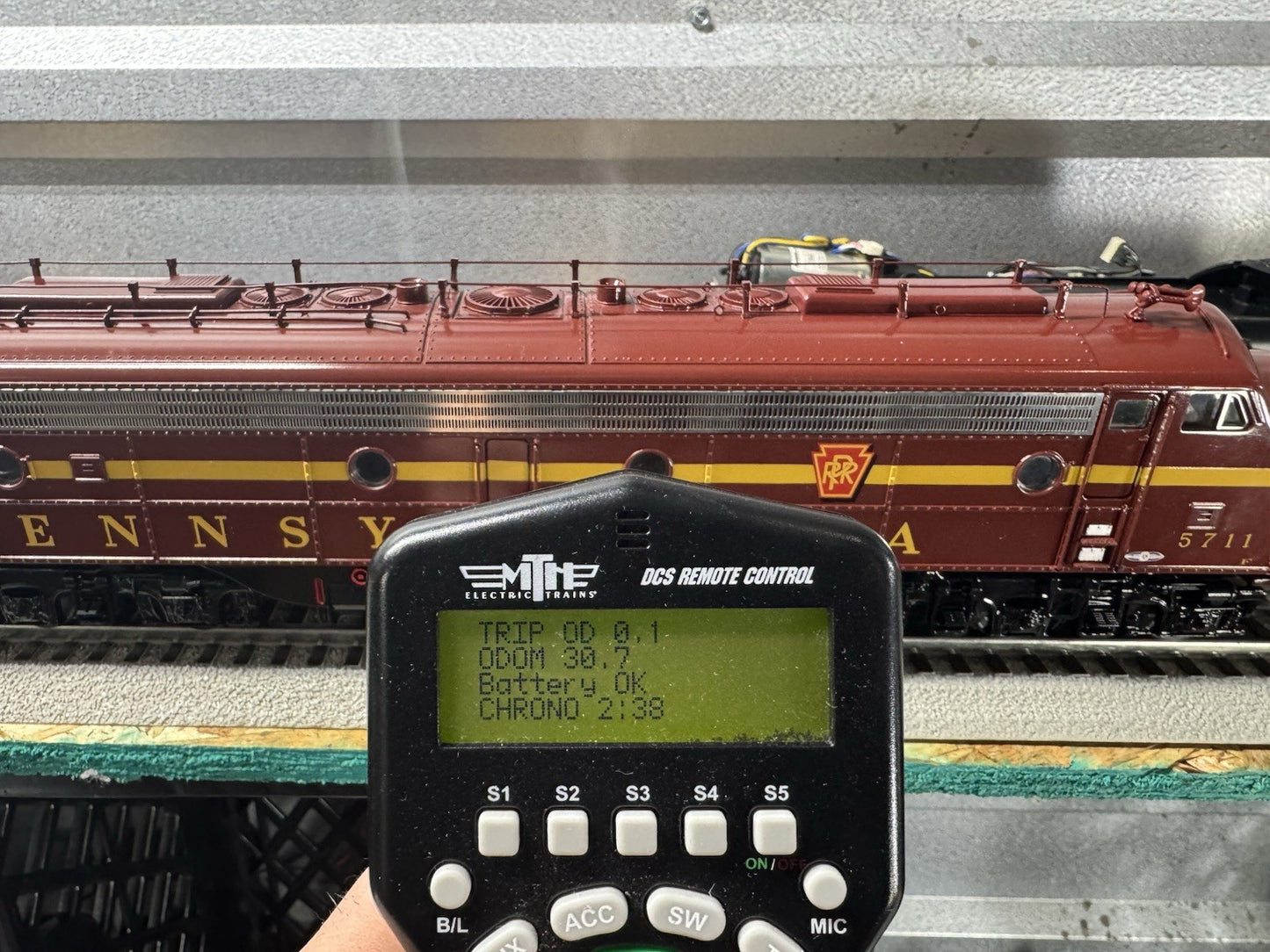 MTH 20212541 Pennsylvania PRR E8 diesel engine #5711 PS3 EX13