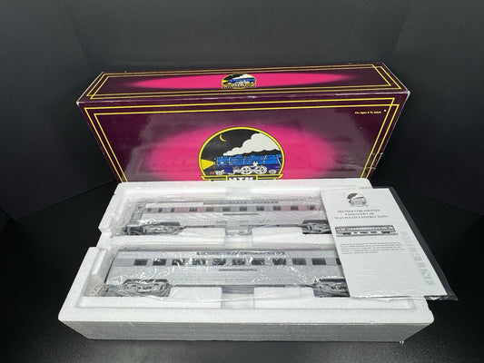 MTH 20-66020 NYC Empire State Express 70' streamlined sleeper diner 2-car set LN0