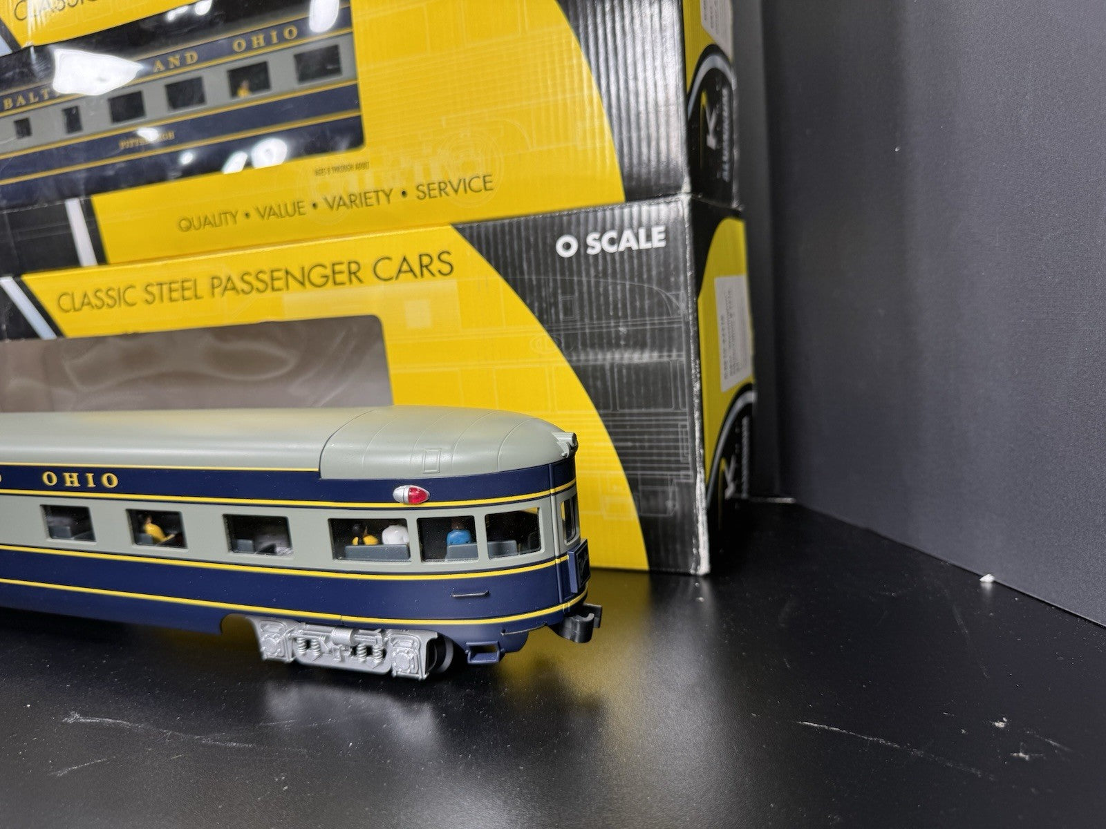 K-Line K-4610A B&O The Columbian 21" aluminum passenger 4-car set LNIB9