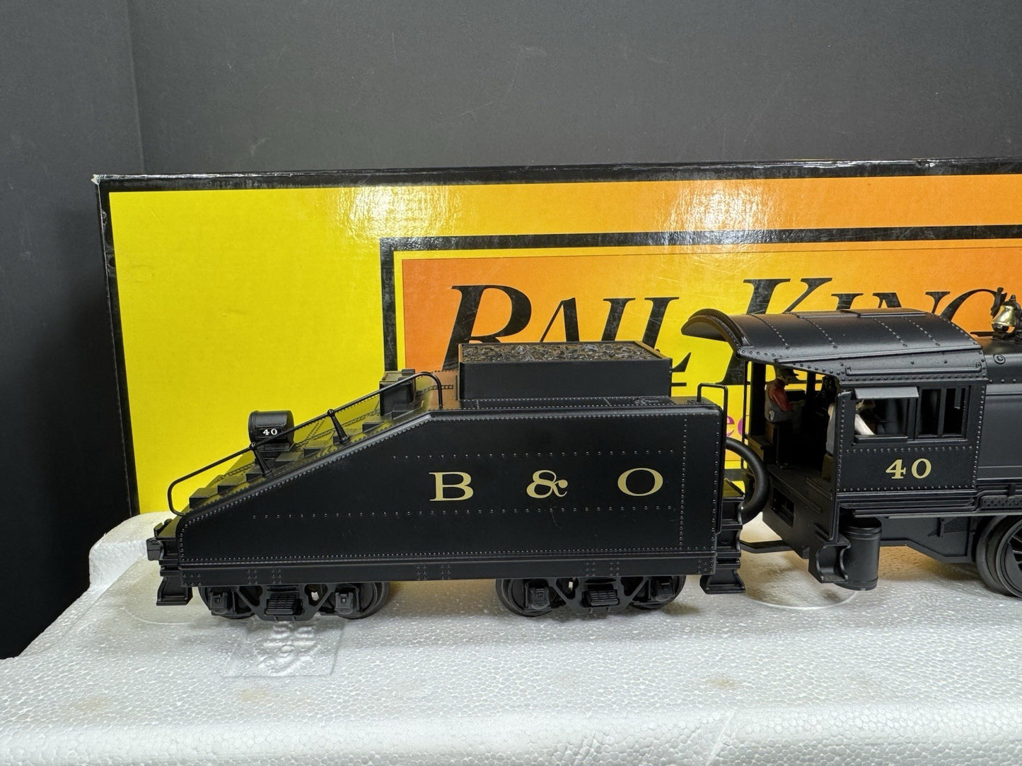 MTH RailKing 30-1346-1 Baltimore & Ohio B&O B-6 steam engine #40 PS2 BCR LNIB3