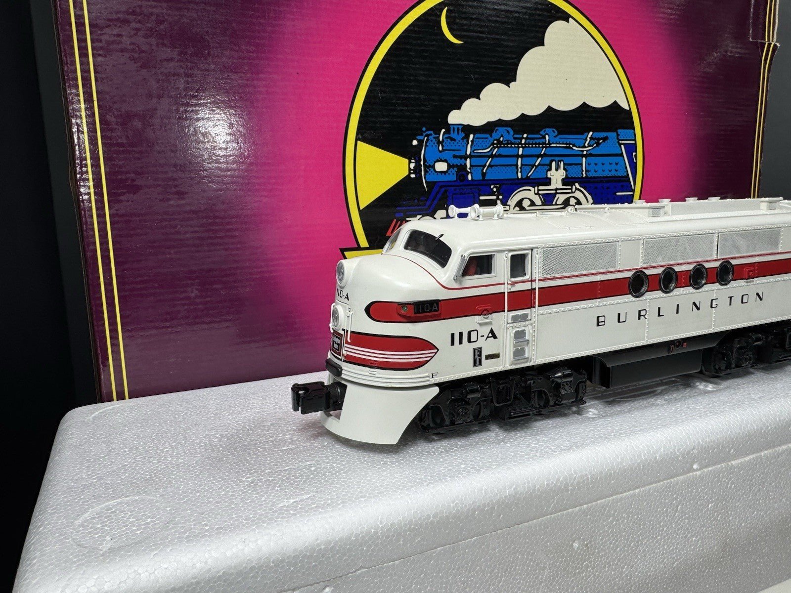 MTH 20-2443-1 Burlington FT diesel engine ABA set #110 PS2 BCR EX1