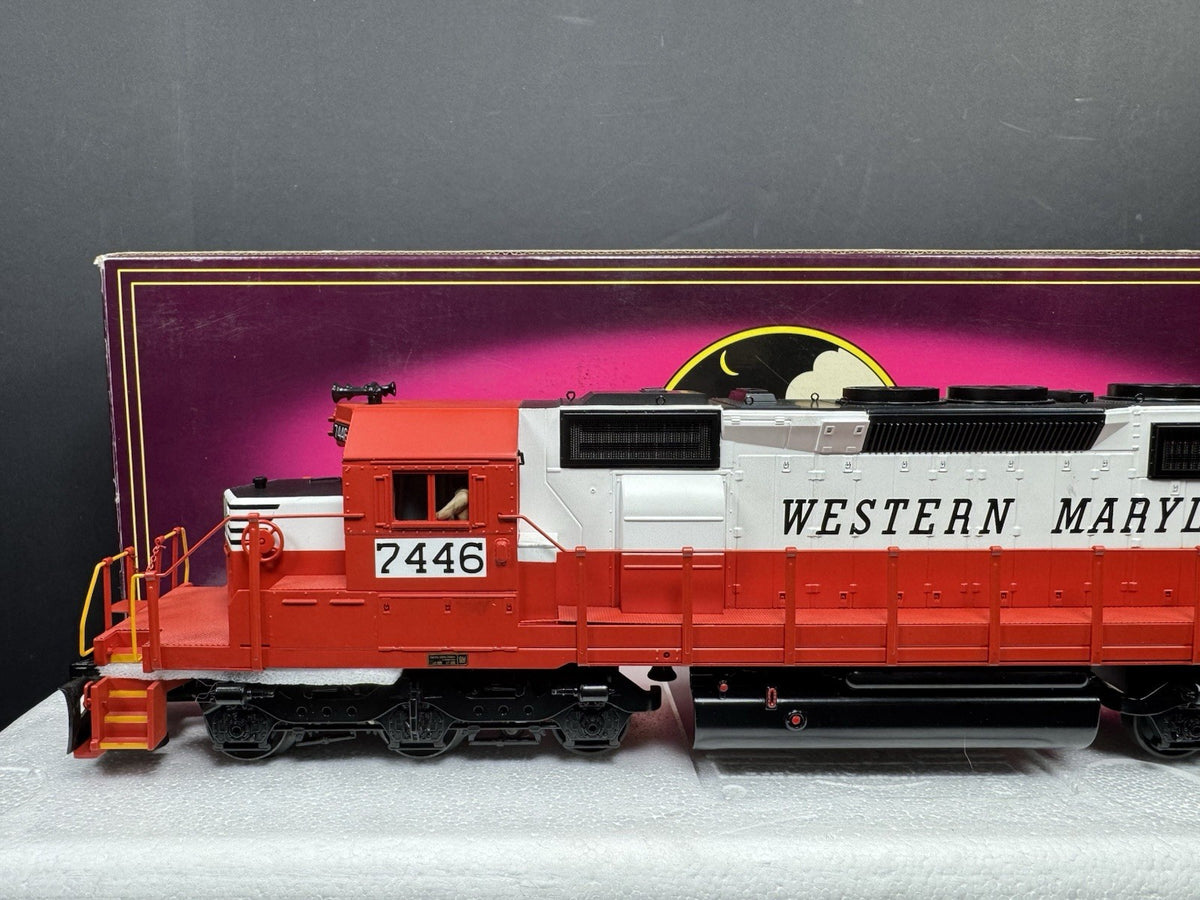 MTH 20-2538-1 Western Maryland WM SD40-2 diesel engine #7446 PS2 BCR LNIB2