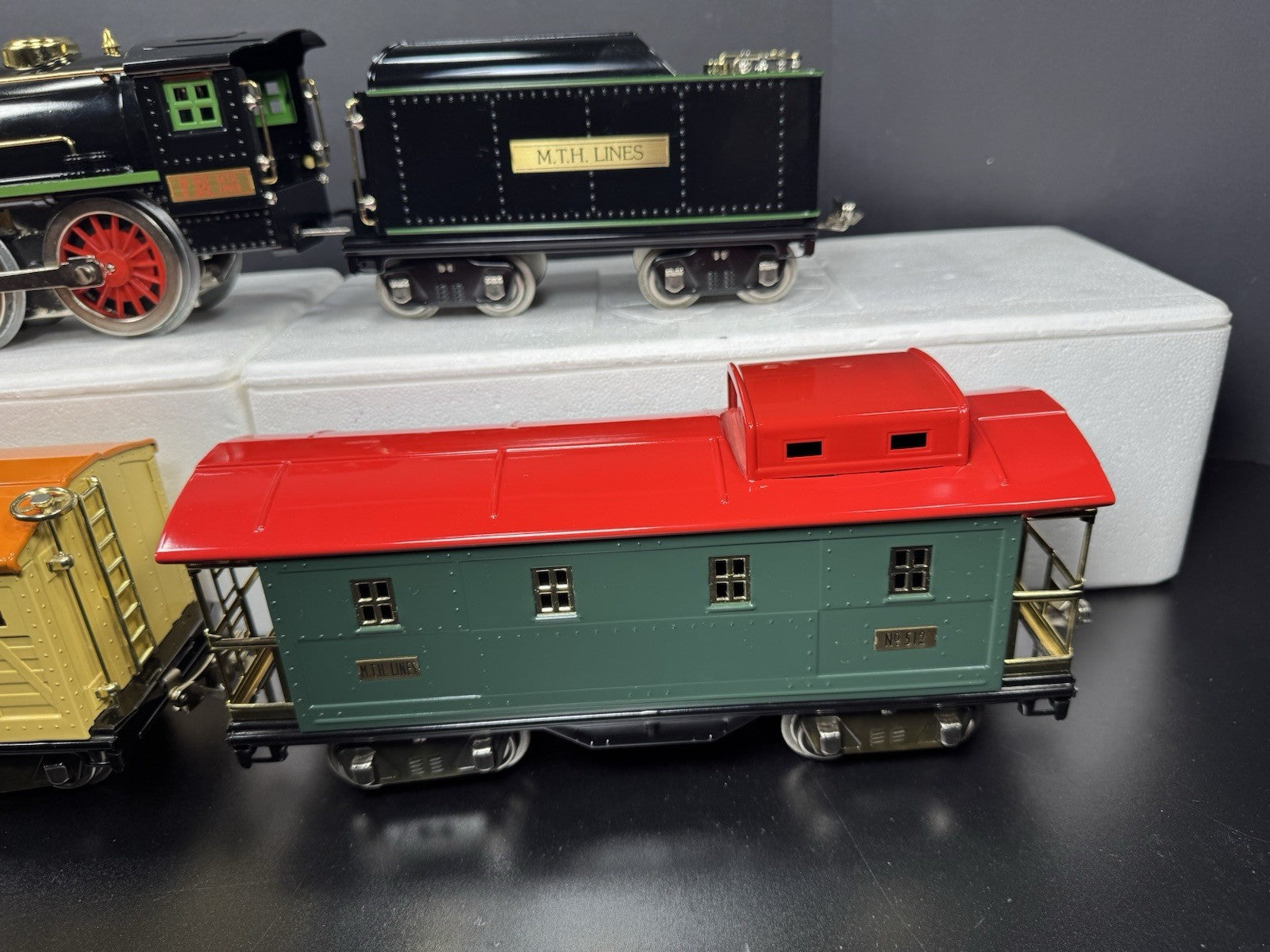 MTH Tinplate 10-1213-1 Std Gauge No. 384E steam freight set PS2 LNIB5