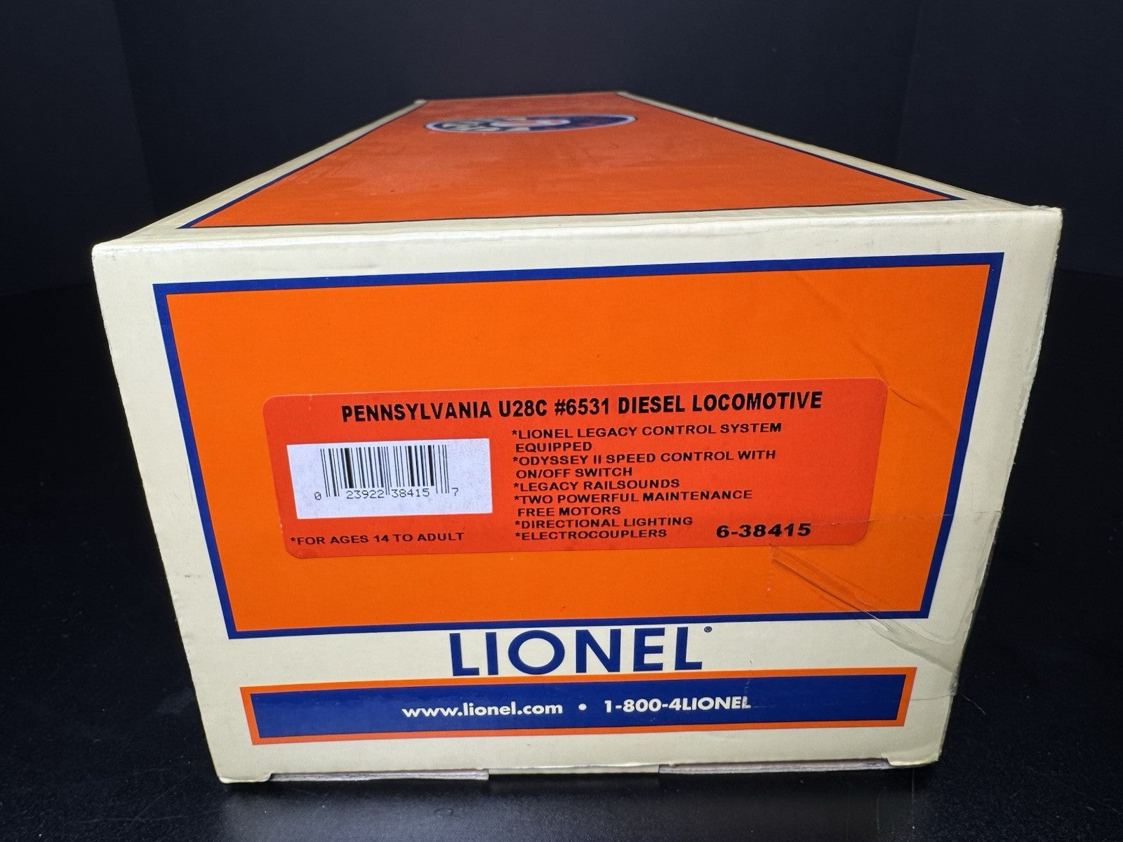Lionel LEGACY 6-38415 Pennsylvania PRR U28C diesel engine #6531 LNIB15