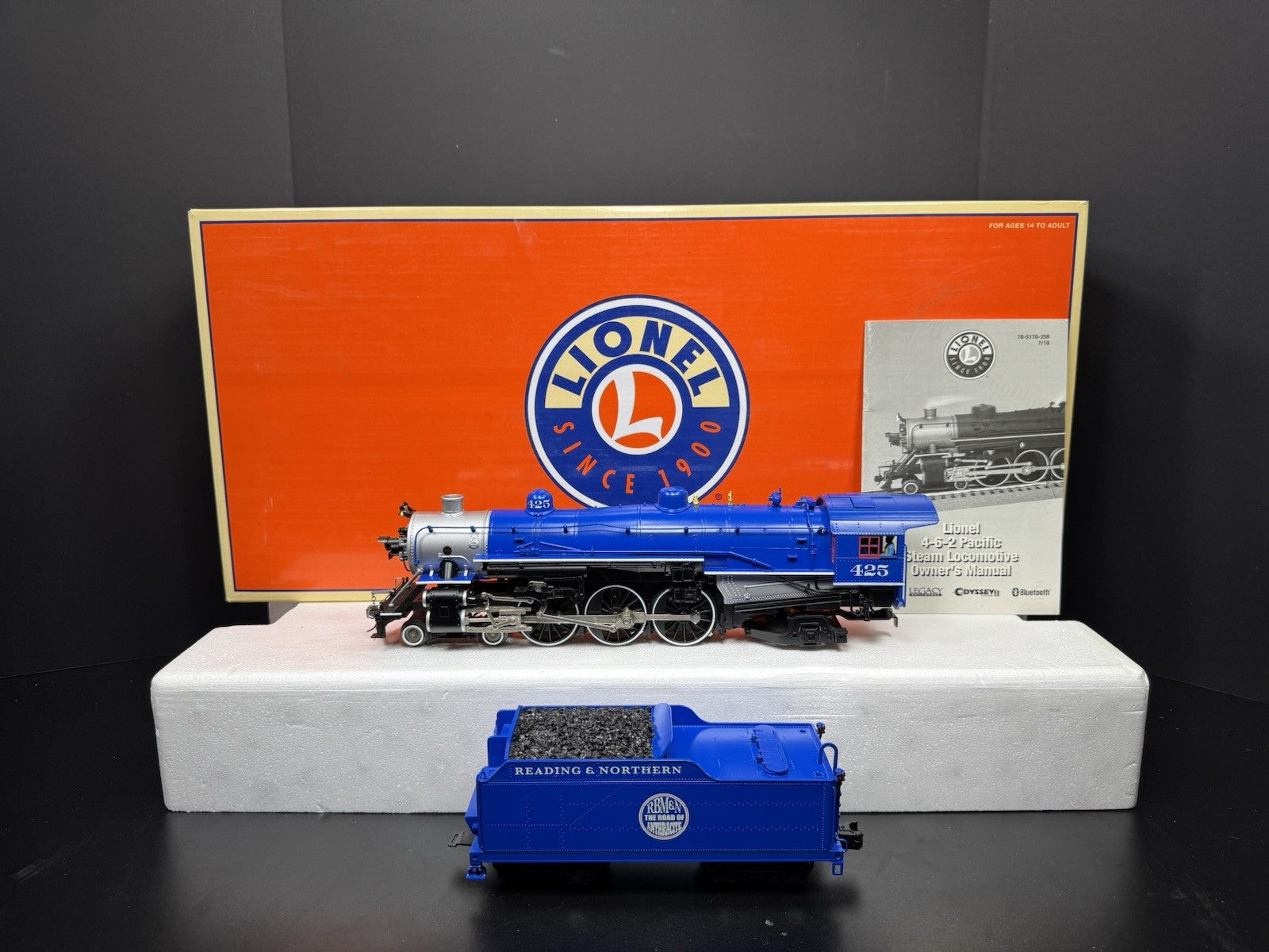 Lionel LEGACY 6-85172 Reading & Northern USRA Pacific steam engine #425 LNIB0