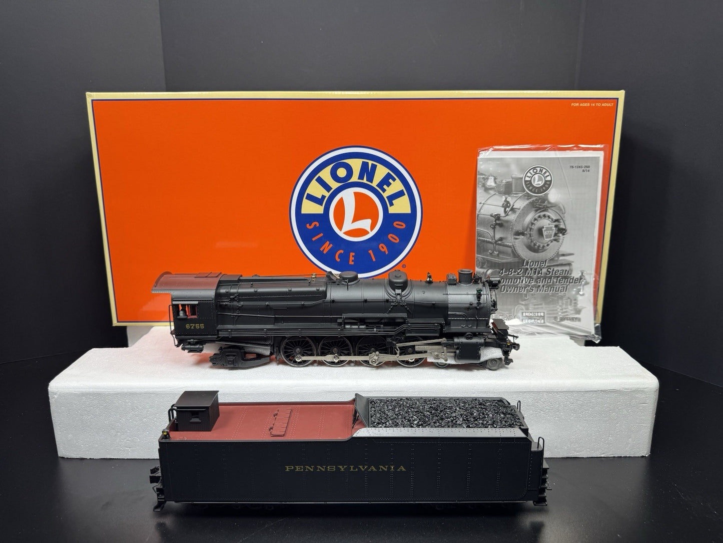 Lionel LEGACY 6-81247 Pennsylvania M1a coal hauler steam set #6755 LNIB7