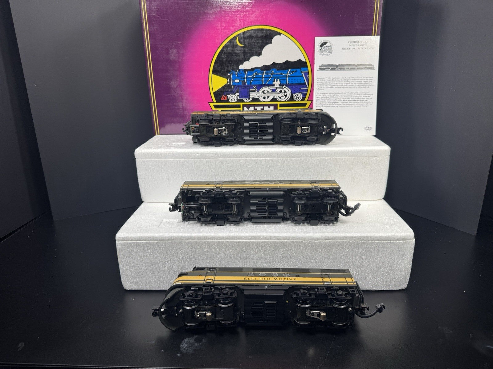 MTH 20-2277-1 Electro Motive Division FT diesel engine ABA set #103 PS2 BCR LNIB8
