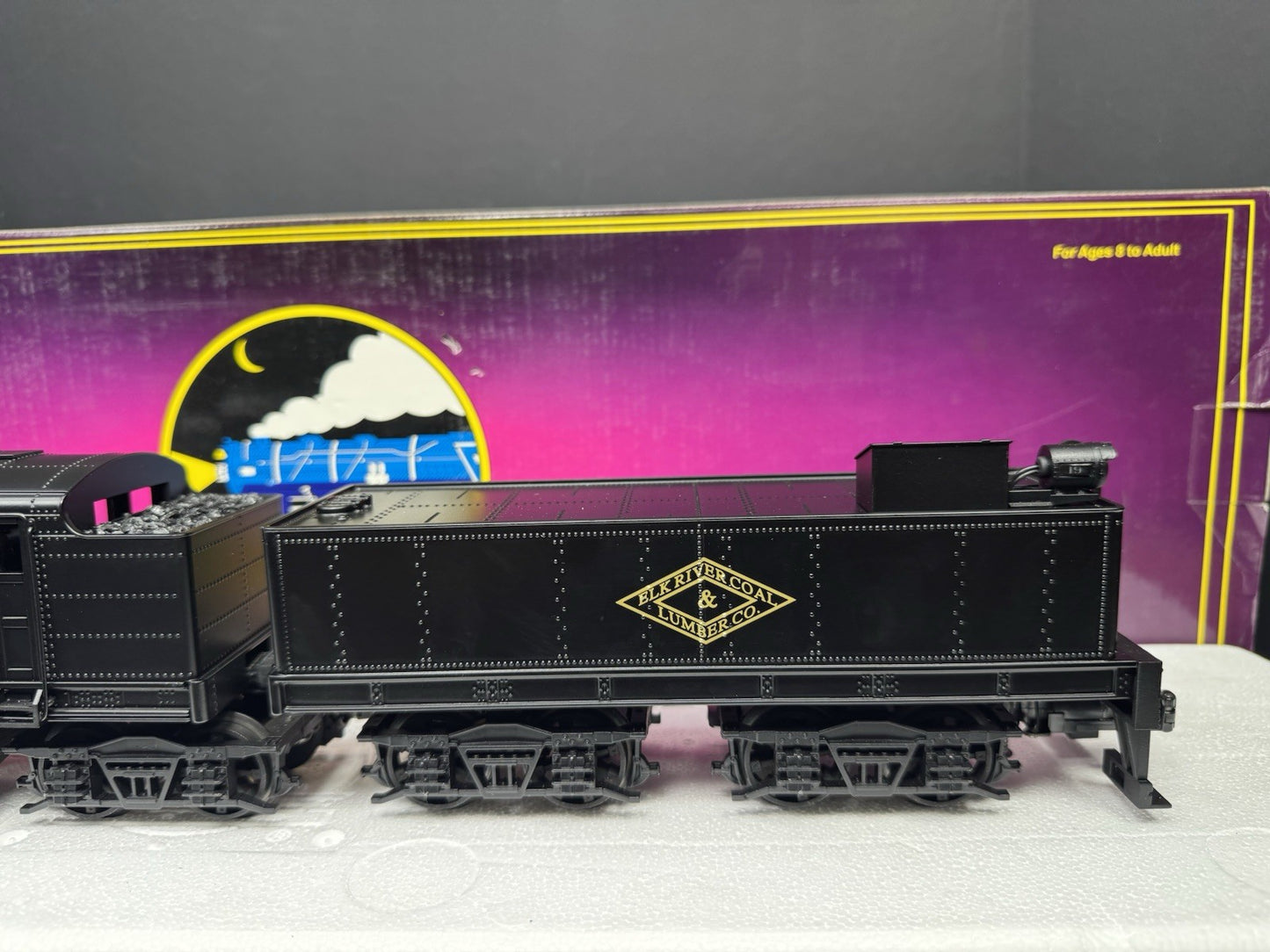 MTH 20-3106-1 Elk River Coal & Lumber 4-truck Shay steam engine #19 PS2 BCR LNIB8