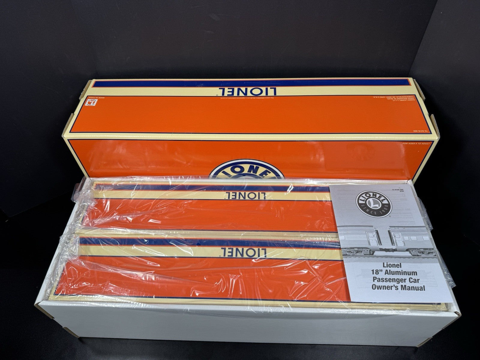 Lionel 6-25420 Pennsylvania PRR 18" aluminum passenger 2-car add-on set NIB2