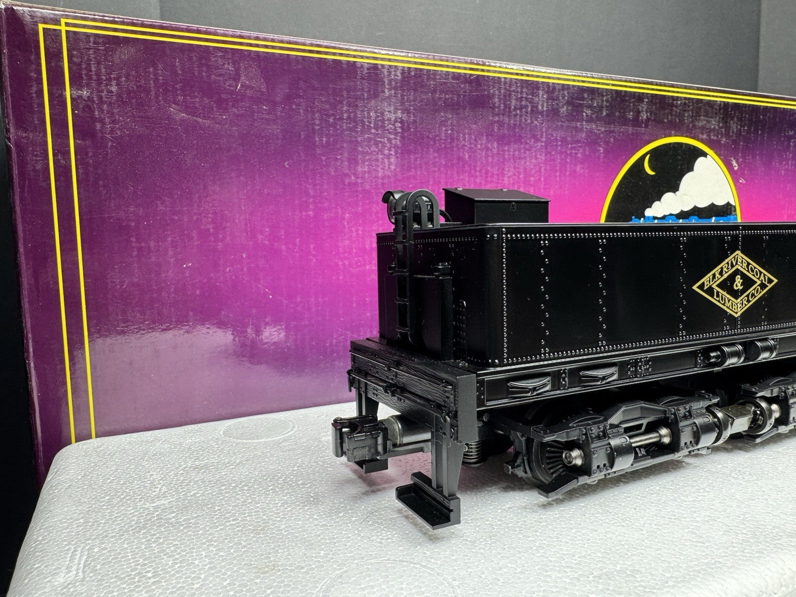 MTH 20-3106-1 Elk River Coal & Lumber 4-truck Shay steam engine #19 PS2 BCR LNIB4