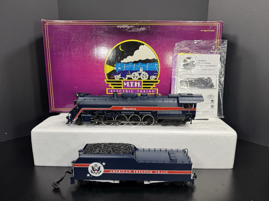 MTH 20-3131-1 American Freedom Train 4-8-4 T-1 steam engine #1 PS2 BCR LNIB0