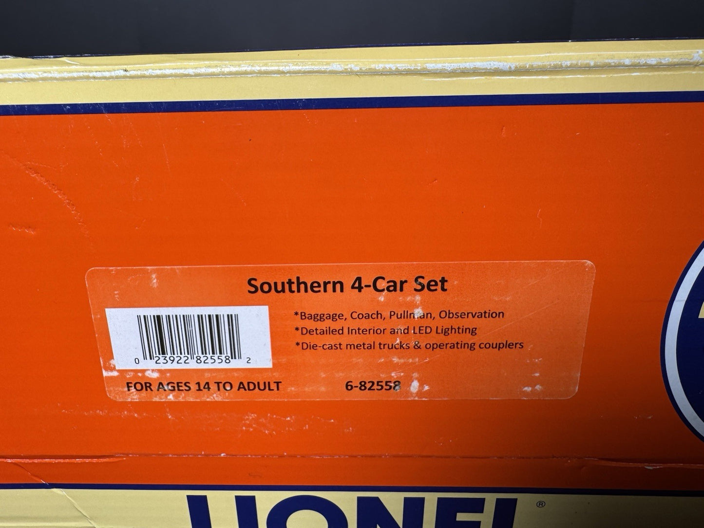 Lionel 6-82558 Southern 21" streamlined passenger 4-car LNIB9