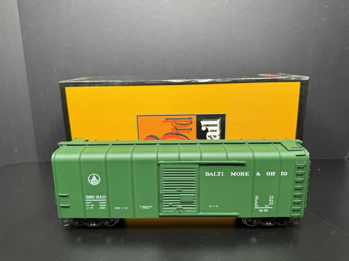 Sunset 3rd Rail brass 3-rail B&O green wagon top box car #380810 LNIB4