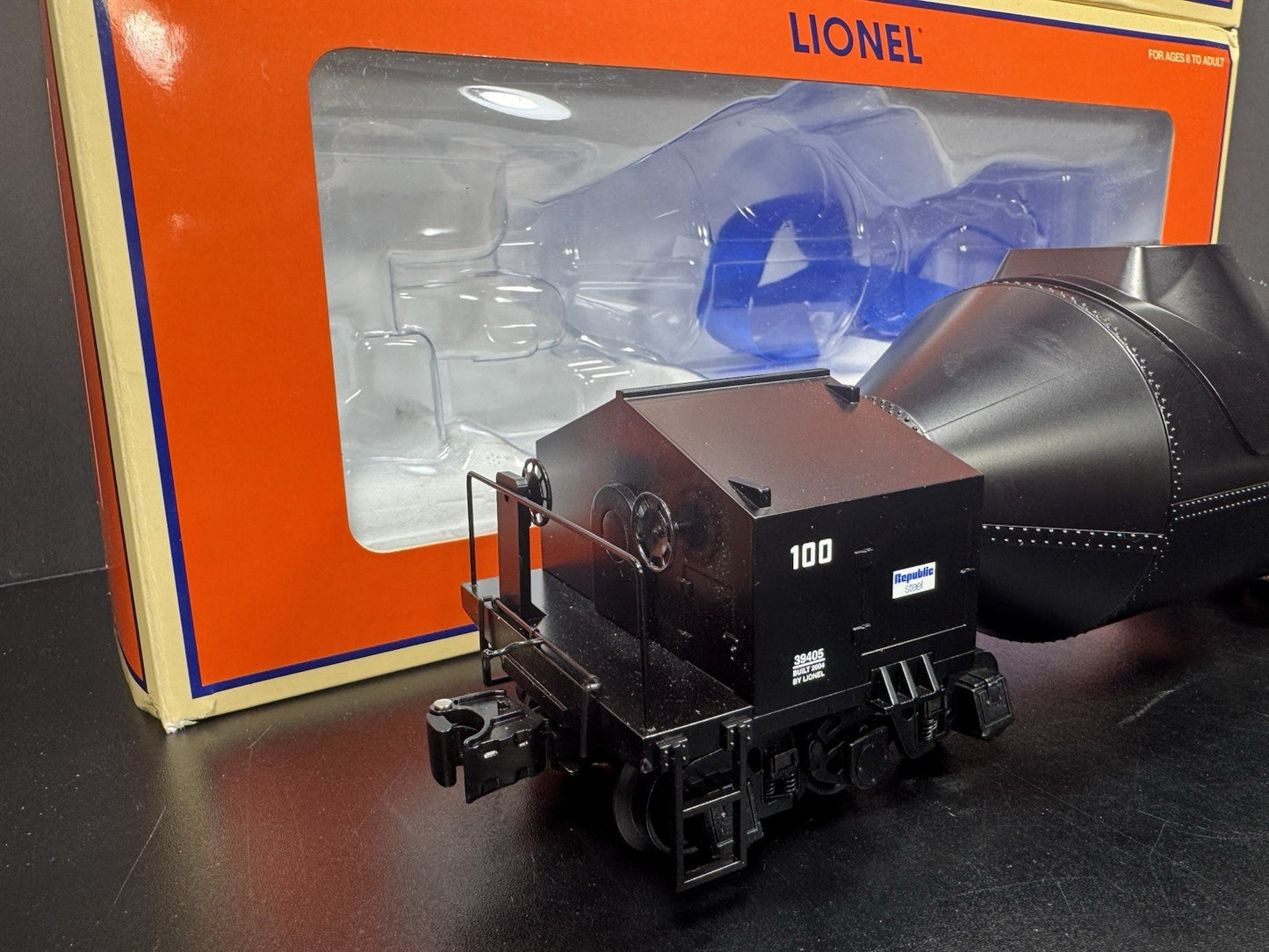 Lionel 6-39404 Republic Steel hot metal car w flickering load 3-pack LNIB6