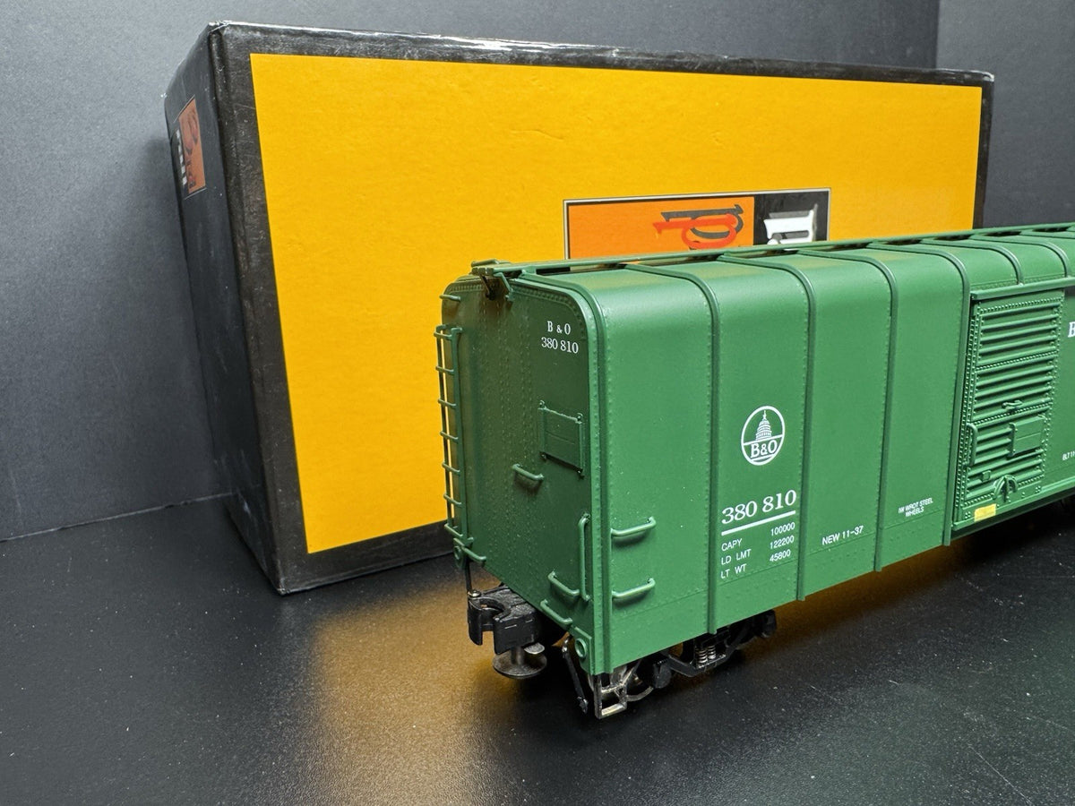 Sunset 3rd Rail brass 3-rail B&O green wagon top box car #380810 LNIB1