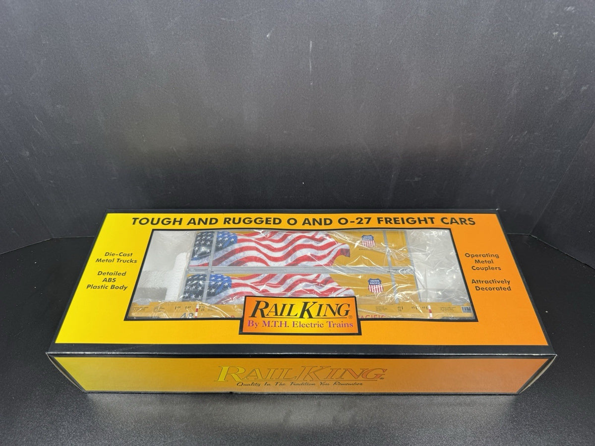 MTH RailKing 30-76902 Union Pacific UP husky stack car w containers LNIB8