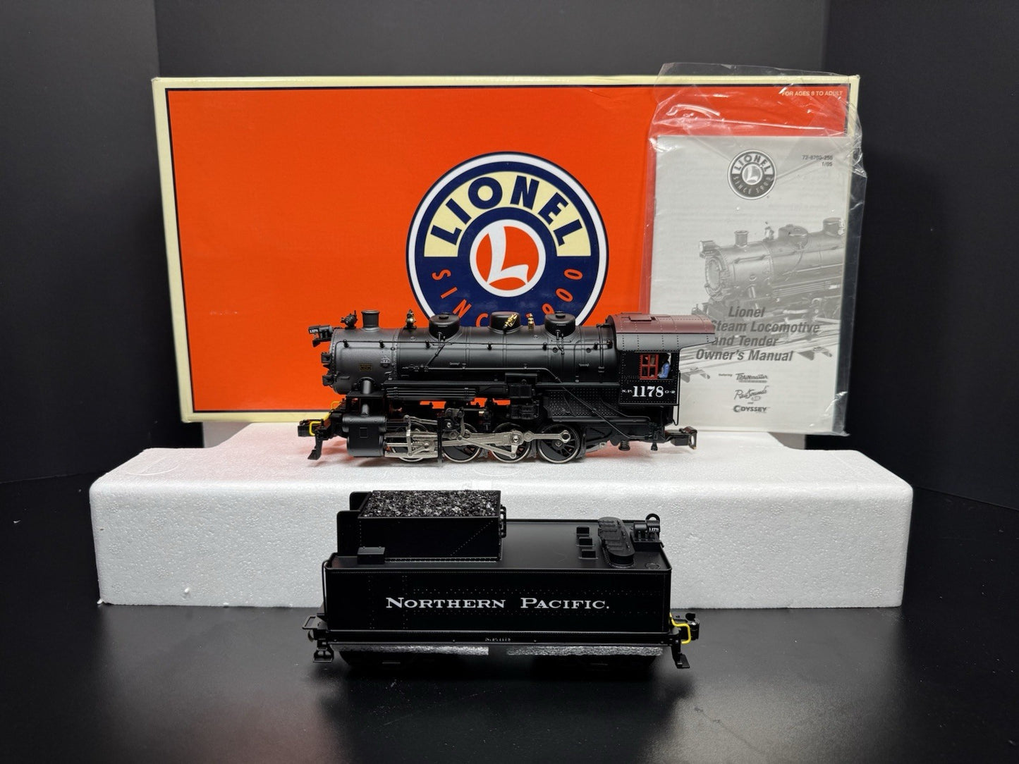 Lionel 6-28701 TMCC Northern Pacific NP 0-8-0 steam switcher engine #1178 LNIB0