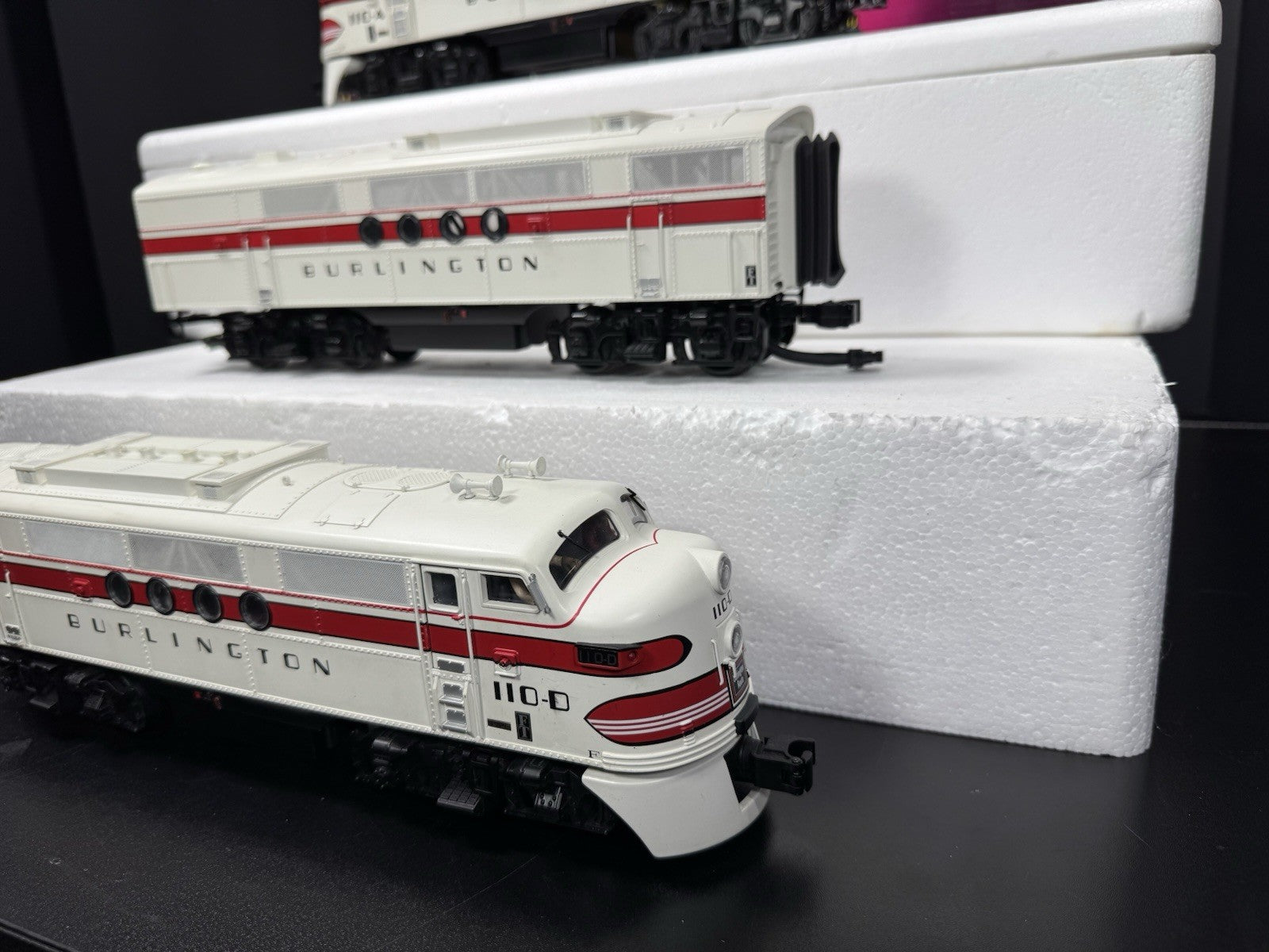 MTH 20-2443-1 Burlington FT diesel engine ABA set #110 PS2 BCR EX5