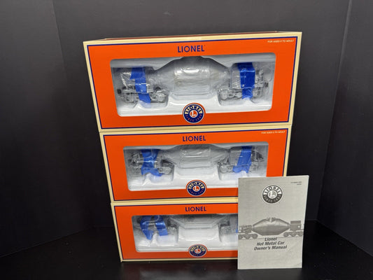 Lionel 6-29469 U.S. Steel hot metal car w flickering load 3-pack NIB0