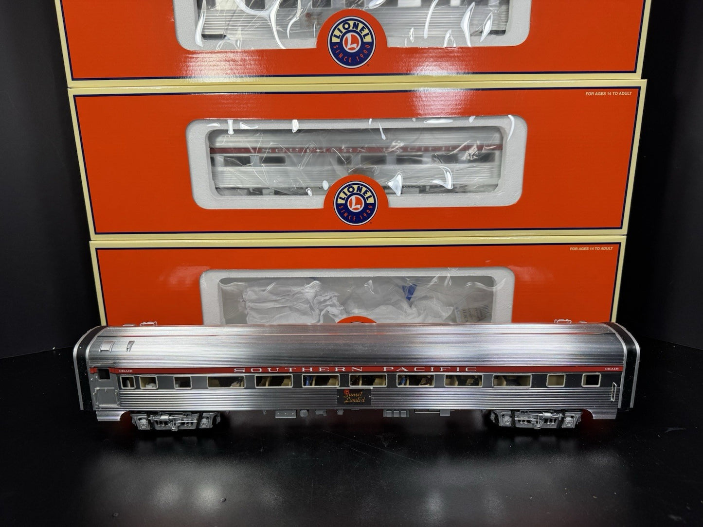 Lionel 6-20005 Southern Pacific Sunset Limited 18" aluminum passenger set NIB5
