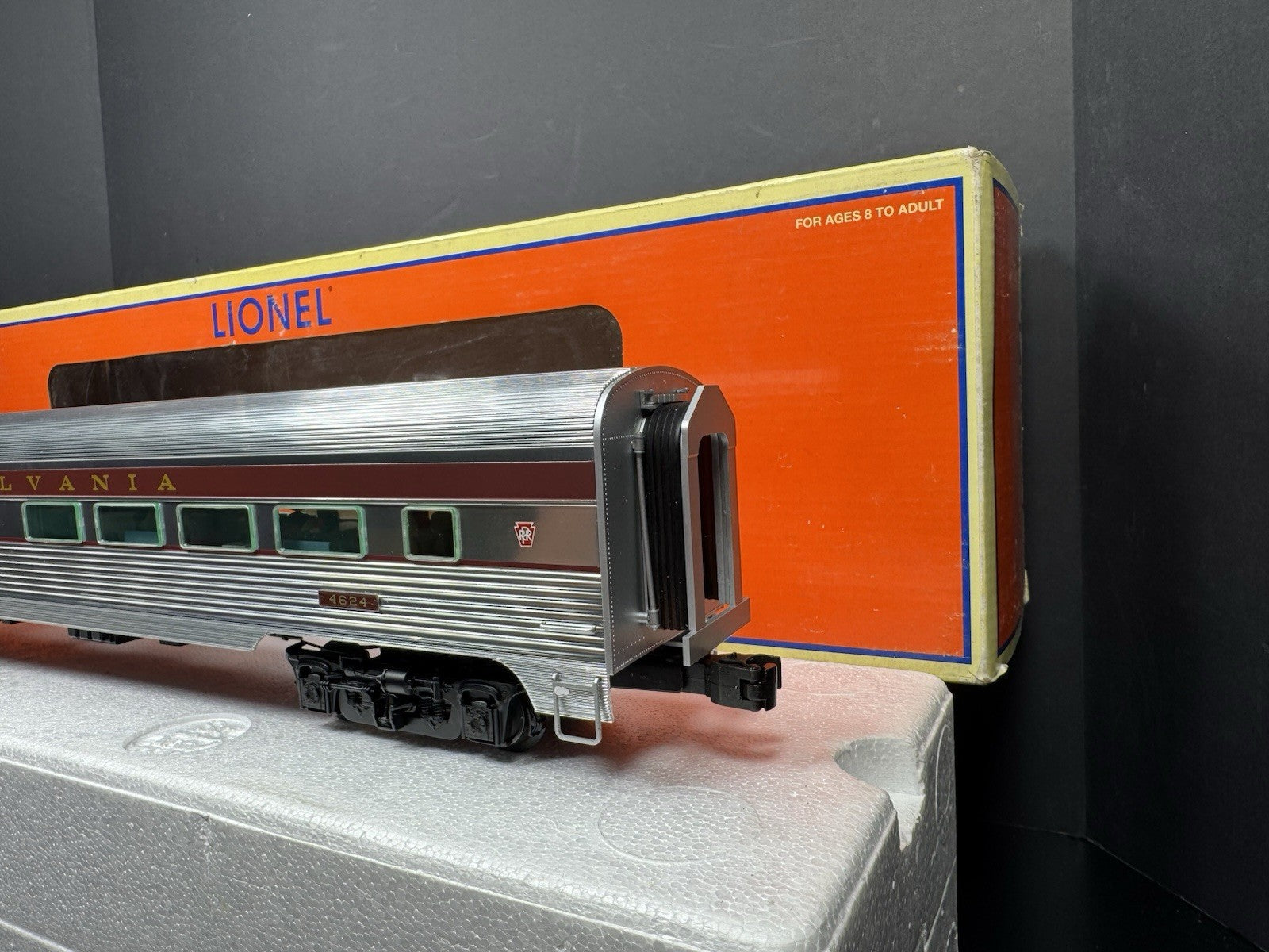 Lionel 6-25458 PRR Congressional 18" aluminum StationSounds diner car #4624 LNIB9