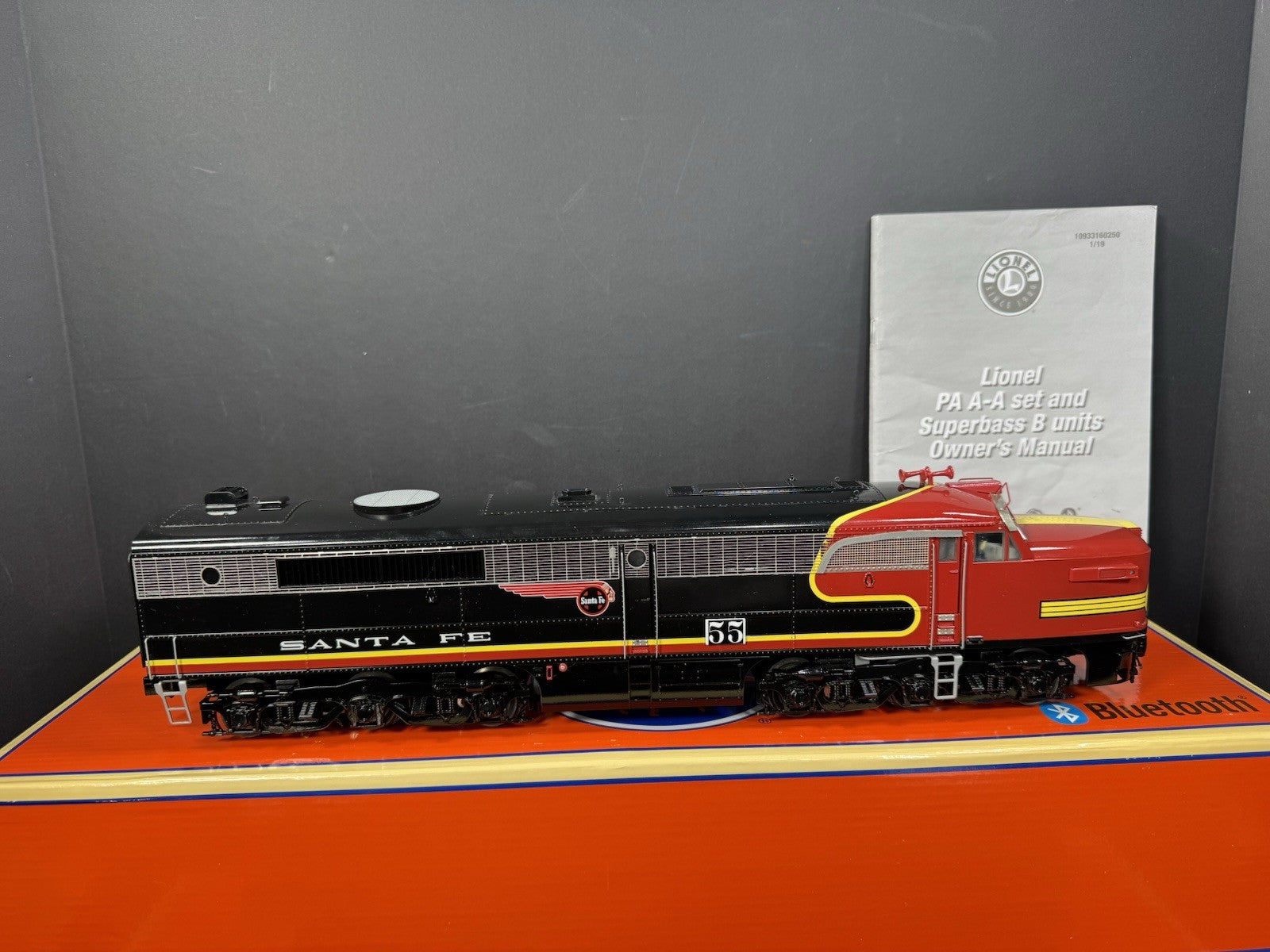 Lionel LEGACY 1933640 Santa Fe Black Bonnet PA diesel engine ABA set EX VHTF7