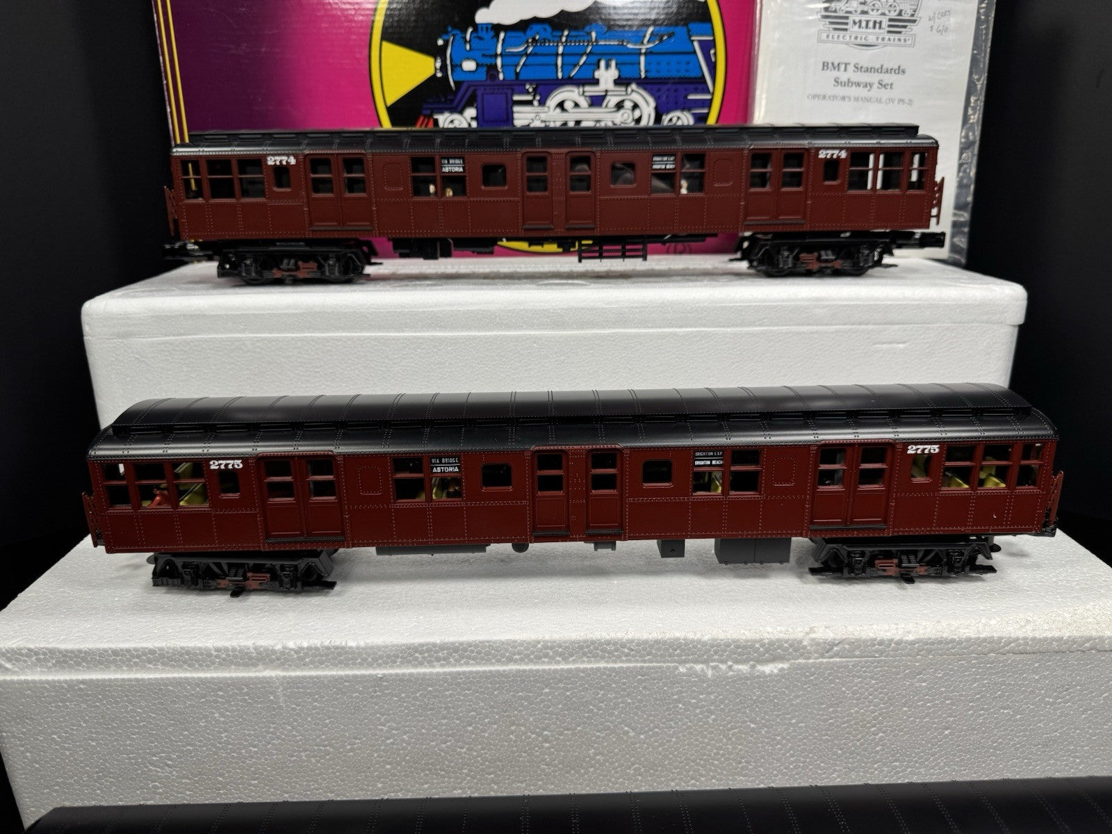 MTH 20-2675-1 BMT Standards subway 3-car set PS2 BCR LNIB6