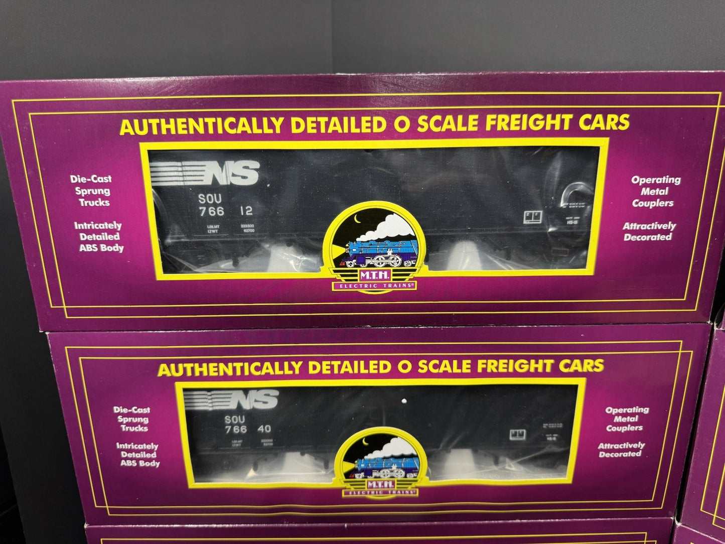 MTH 20-90579 Norfolk Southern NS 4-bay hopper 6-car set LNIB10