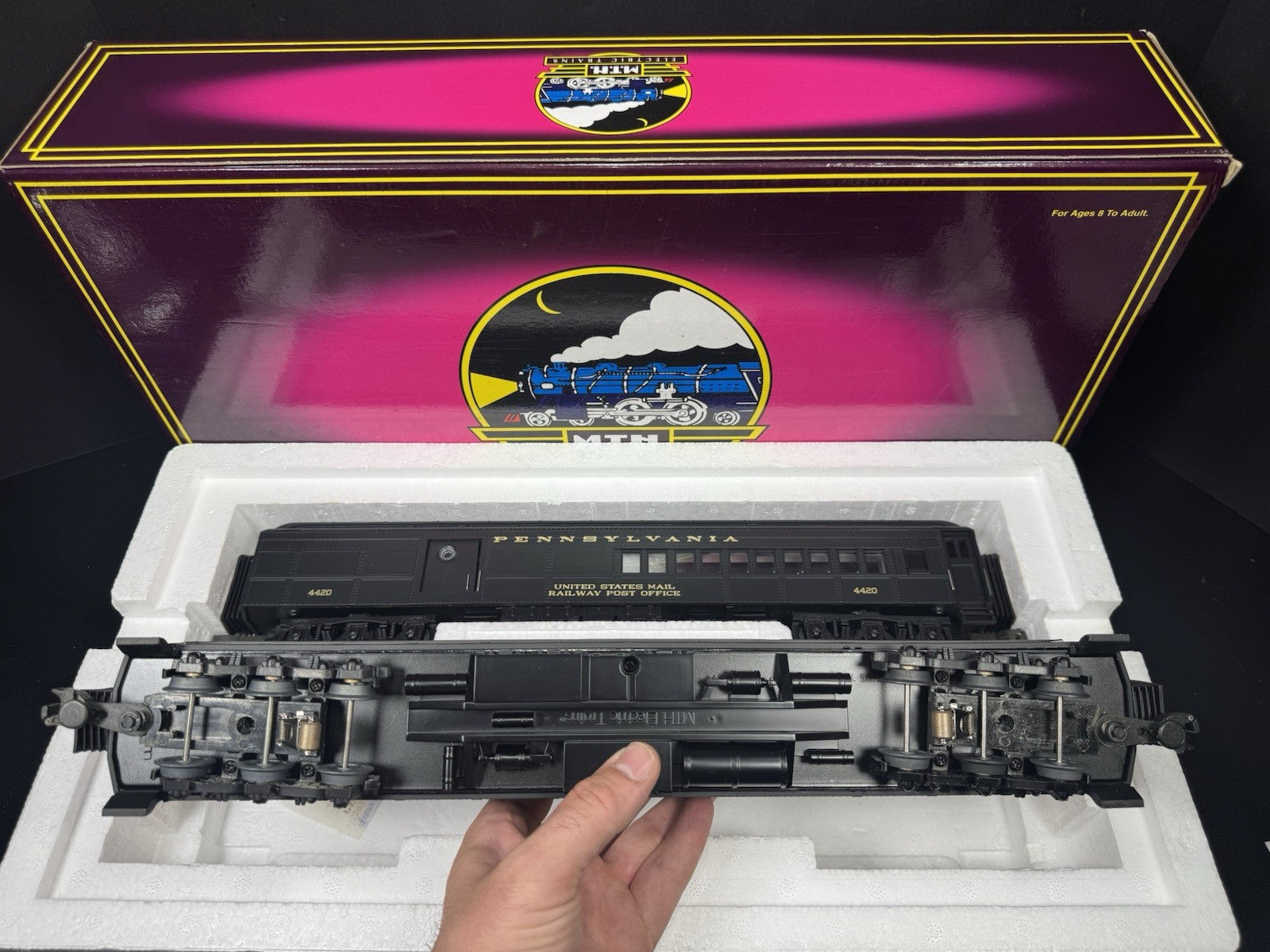 MTH 20-4132 Pennsylvania PRR 70' Madison combine / diner 2-car set LNIB3