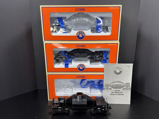 Lionel 6-39404 Republic Steel hot metal car w flickering load 3-pack LNIB0