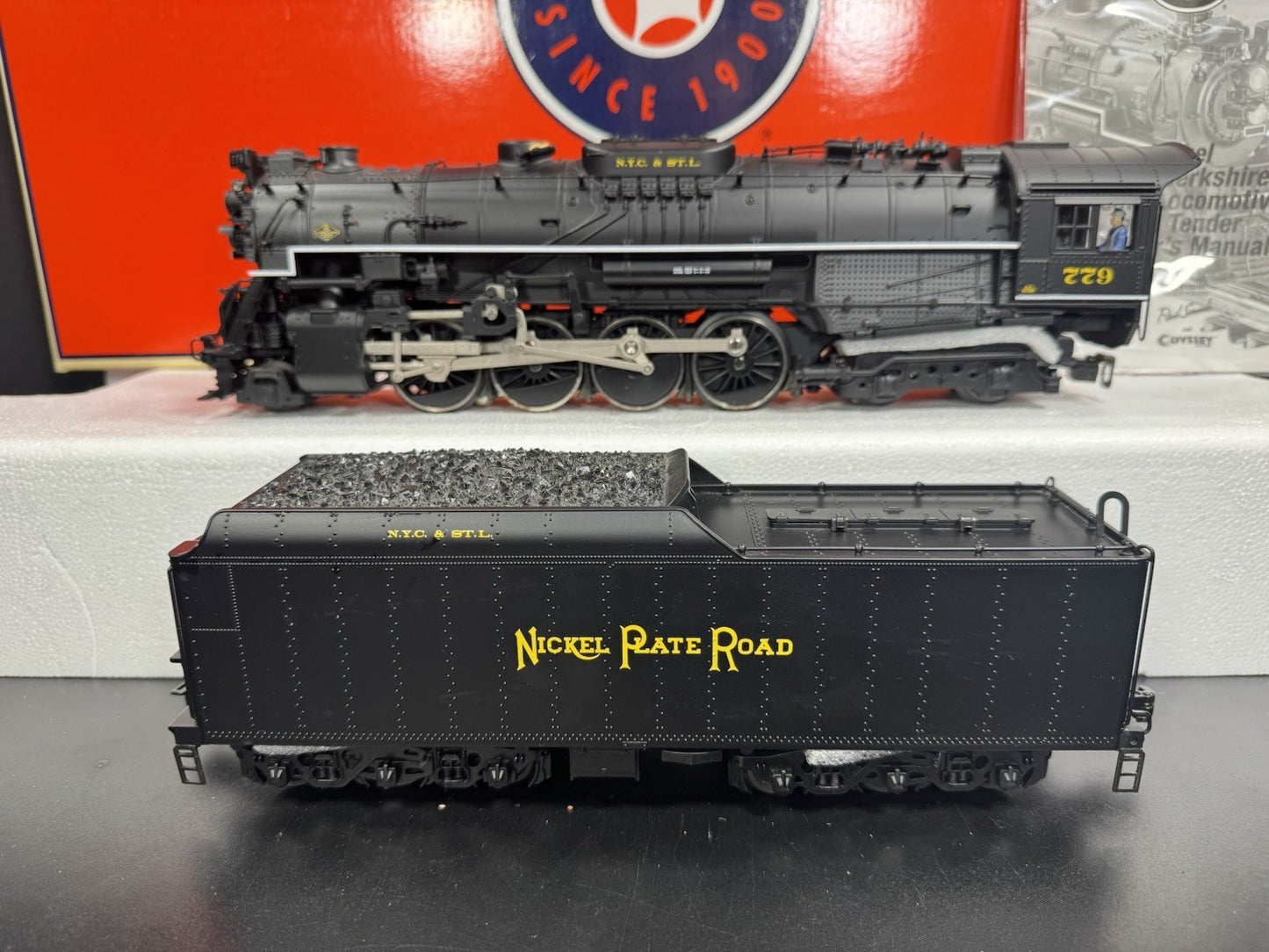 Lionel 638050 TMCC Nickel Plate Road NKP 284 Berkshire steam engine #779 EX4